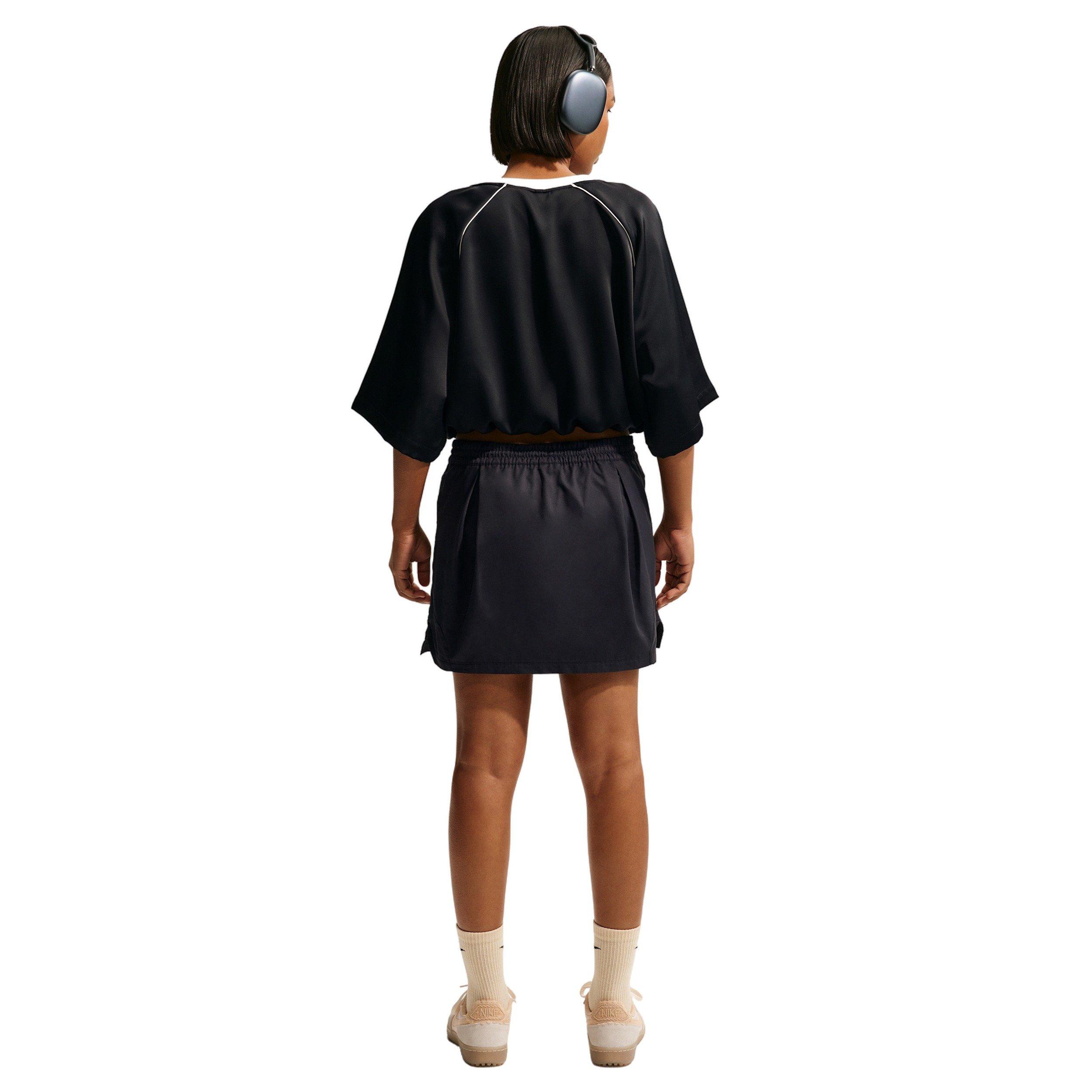 Nike Women's Sportswear Mid-Rise Mini Skirt - BLACK Thumbnail View 2