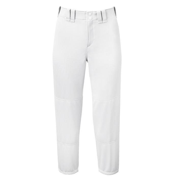 Mizuno Women's Select Belted Fast Pitch Pants - WHITE Thumbnail View 1