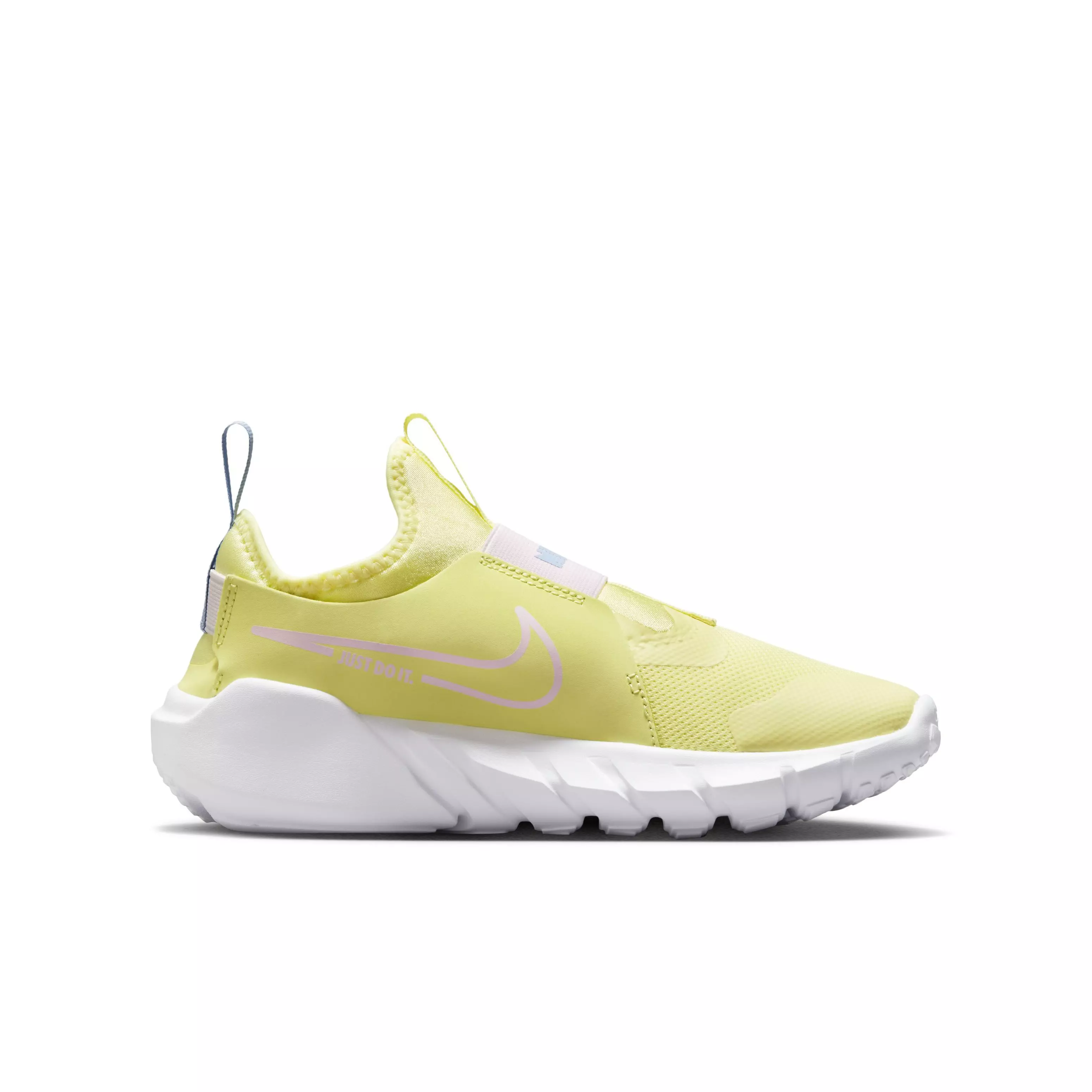 Nike Flex Runner 2 "Citron Tint/Pearl Pink/Cobalt Bliss" Grade School Girls' Shoe - CITRON/PINK/COBALT
