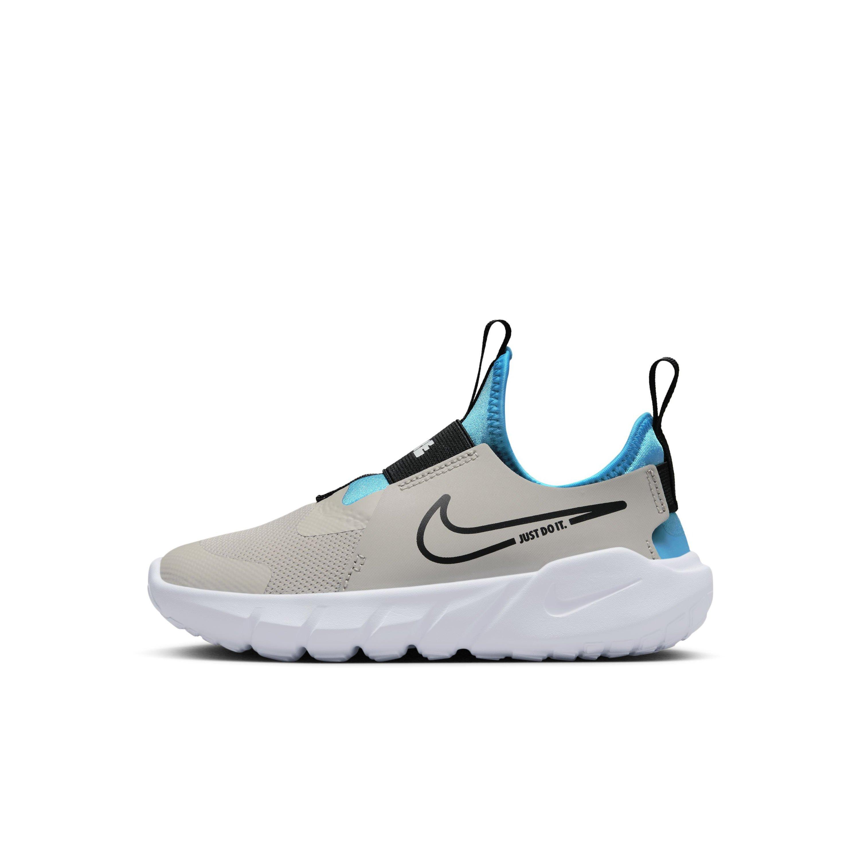 Nike Flex Runner 2 Preschool Boys' "Light Iron Ore/Black/Blue Lightning/White" Running Shoe