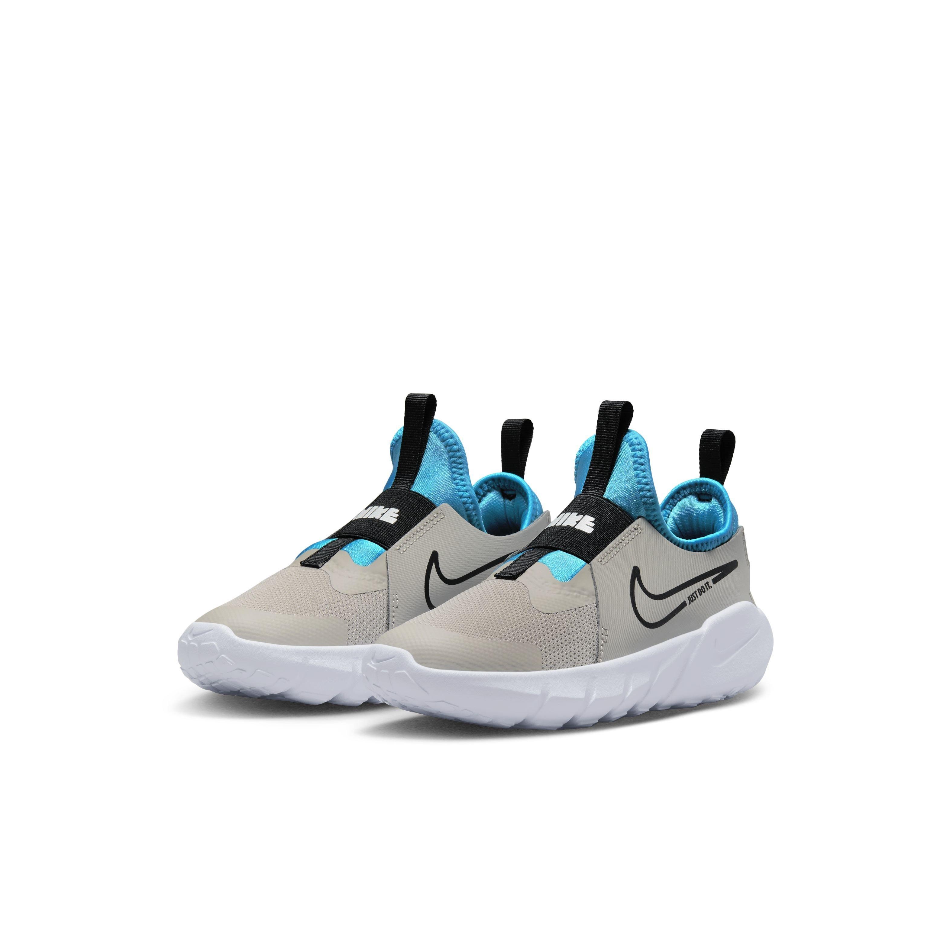 Nike Flex Runner 2 Preschool Boys' "Light Iron Ore/Black/Blue Lightning/White" Running Shoe