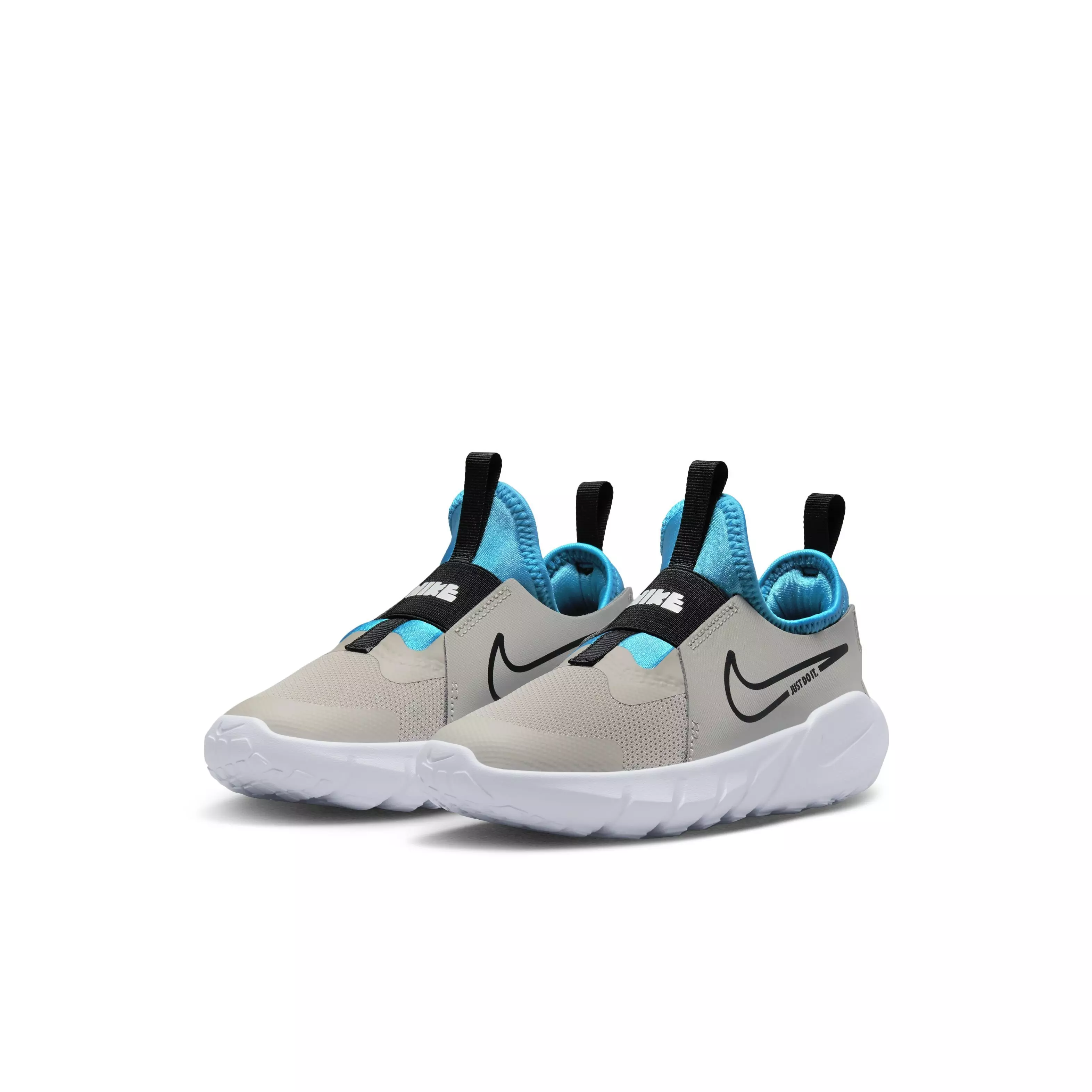Nike Flex Runner 2 "Light Iron Ore/Black/Blue Lightning/White" Preschool Boys' Running Shoe - LT IRON/BLACK/BLUE/WHITE