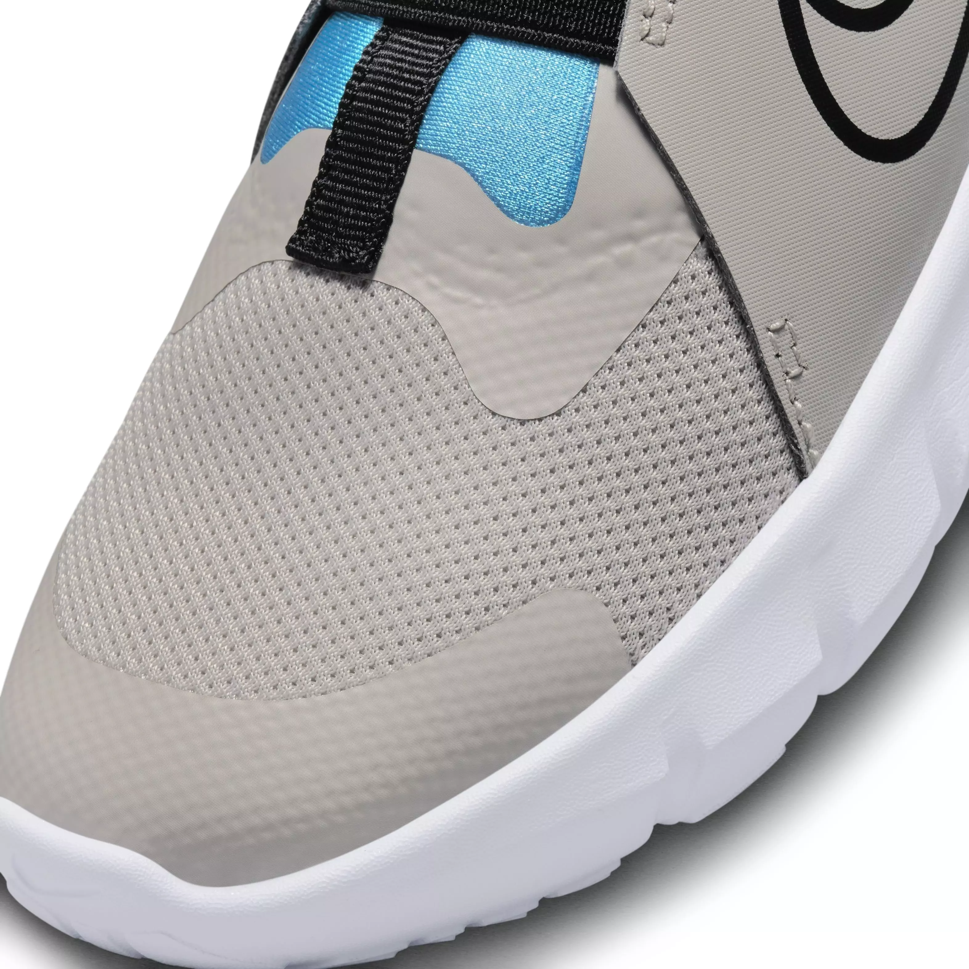Nike Flex Runner 2 "Light Iron Ore/Black/Blue Lightning/White" Preschool Boys' Running Shoe - LT IRON/BLACK/BLUE/WHITE