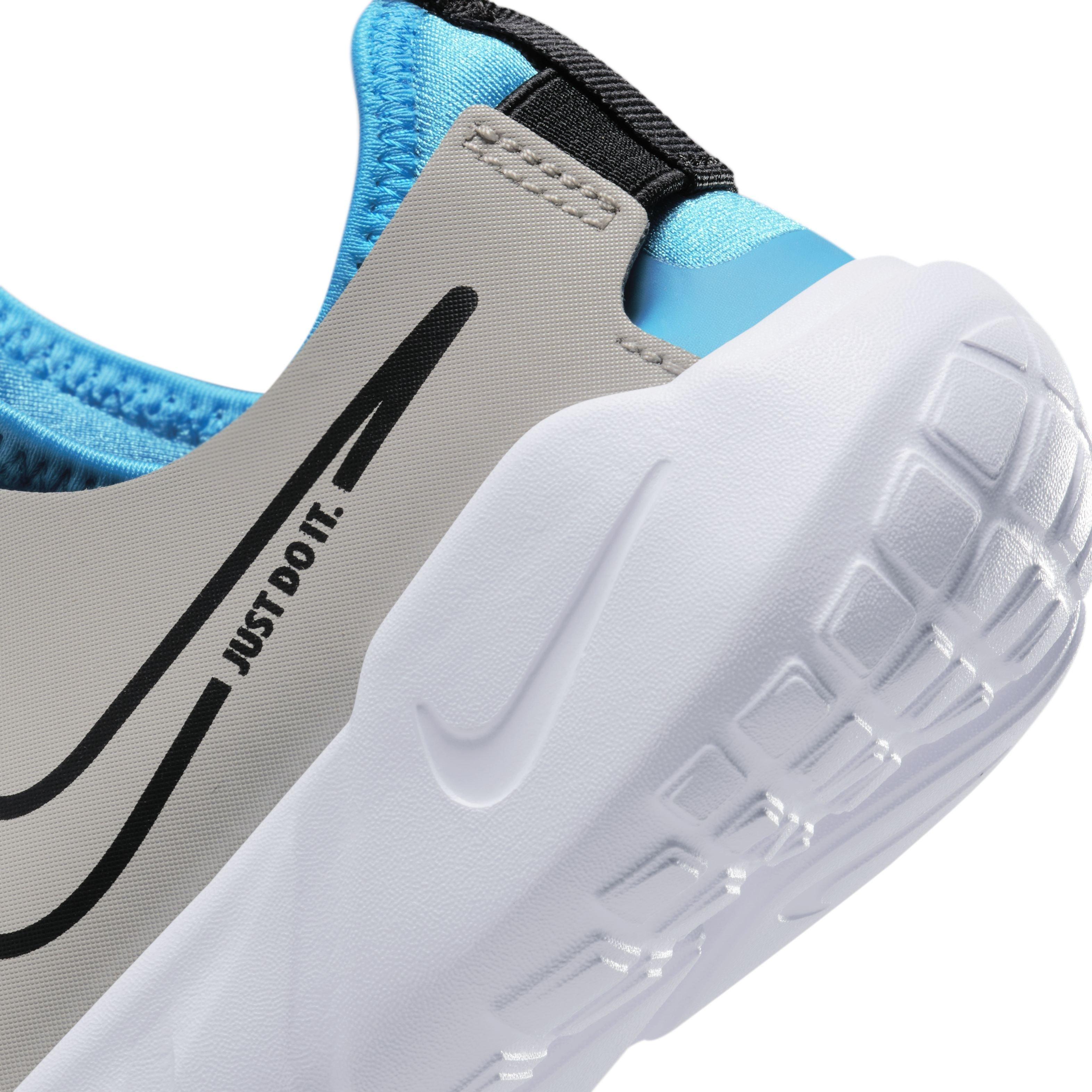Nike Flex Runner 2 Preschool Boys' "Light Iron Ore/Black/Blue Lightning/White" Running Shoe