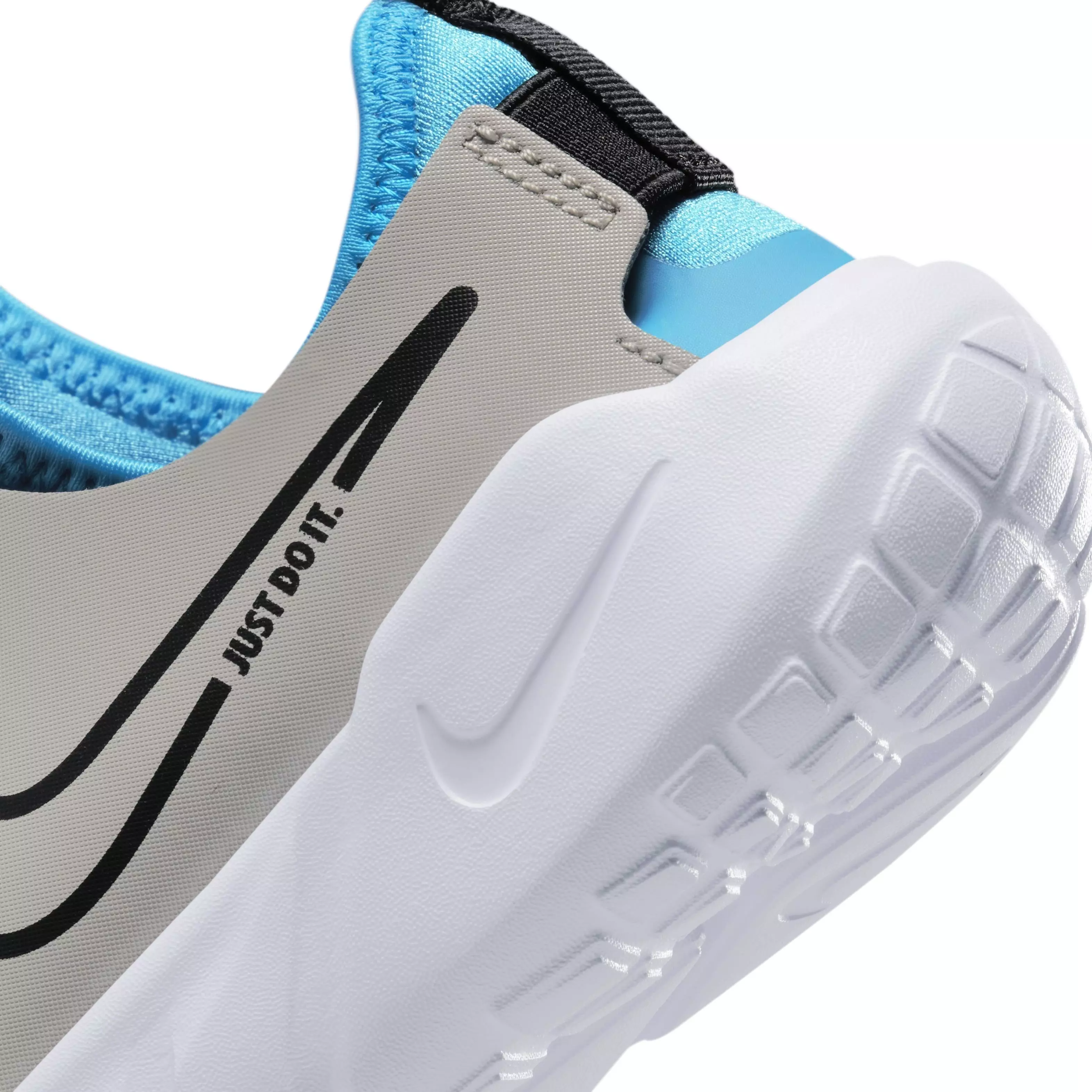 Nike Flex Runner 2 "Light Iron Ore/Black/Blue Lightning/White" Preschool Boys' Running Shoe - LT IRON/BLACK/BLUE/WHITE