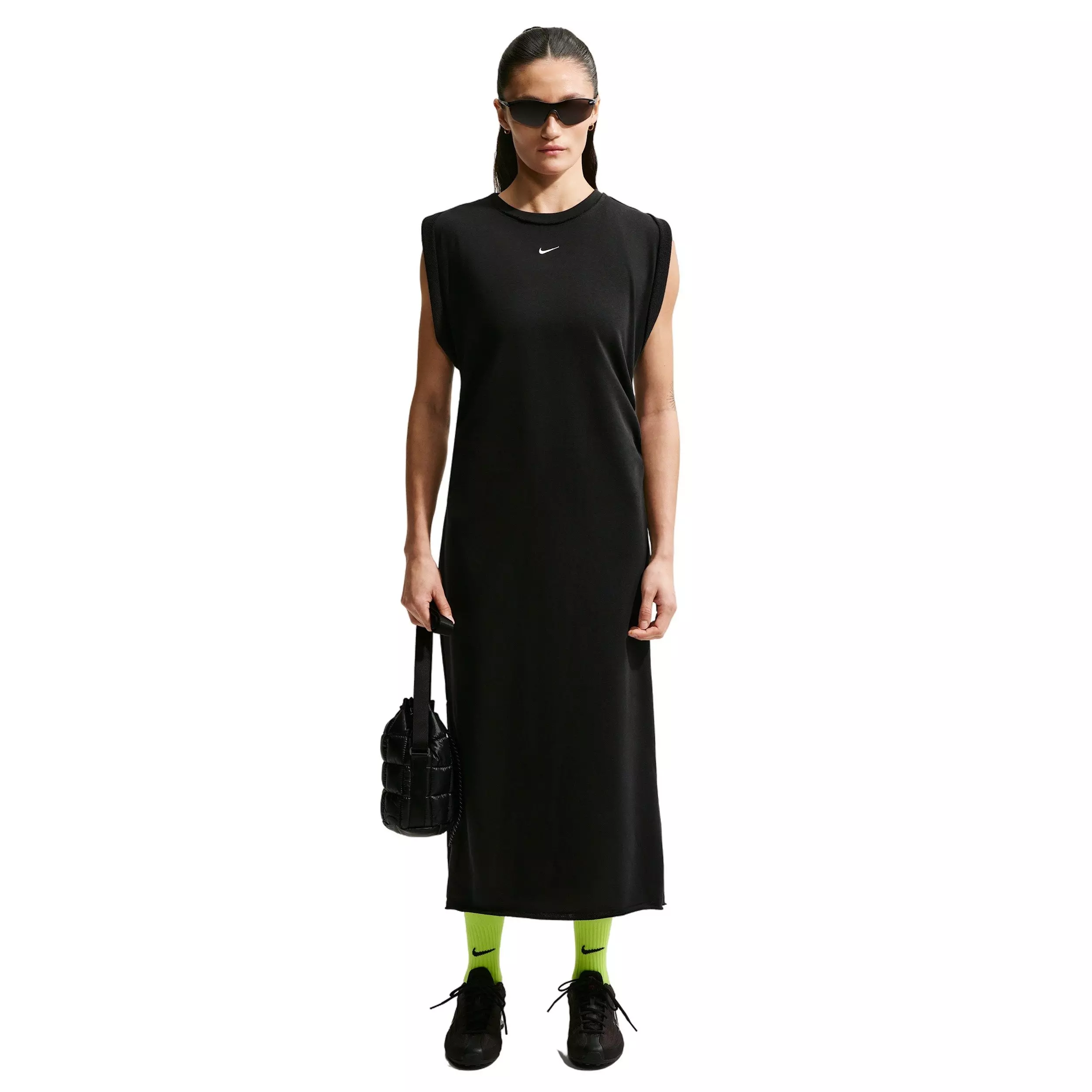 Nike Women's Sportswear Chill Terry Oversized Dress - BLACK/OFF-WHITE