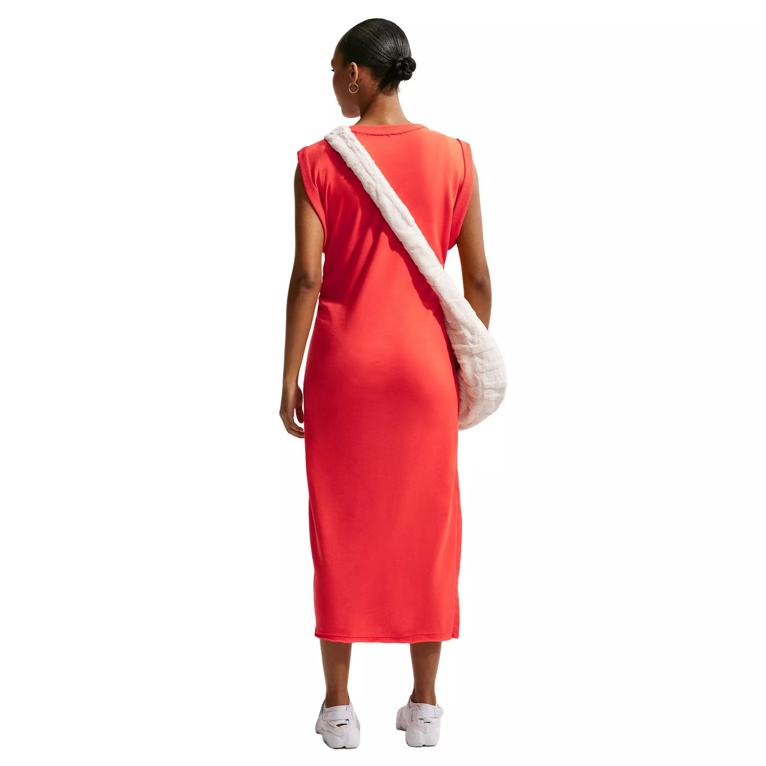 Nike Women's Sportswear Chill Terry Oversized Dress - CRIMSON