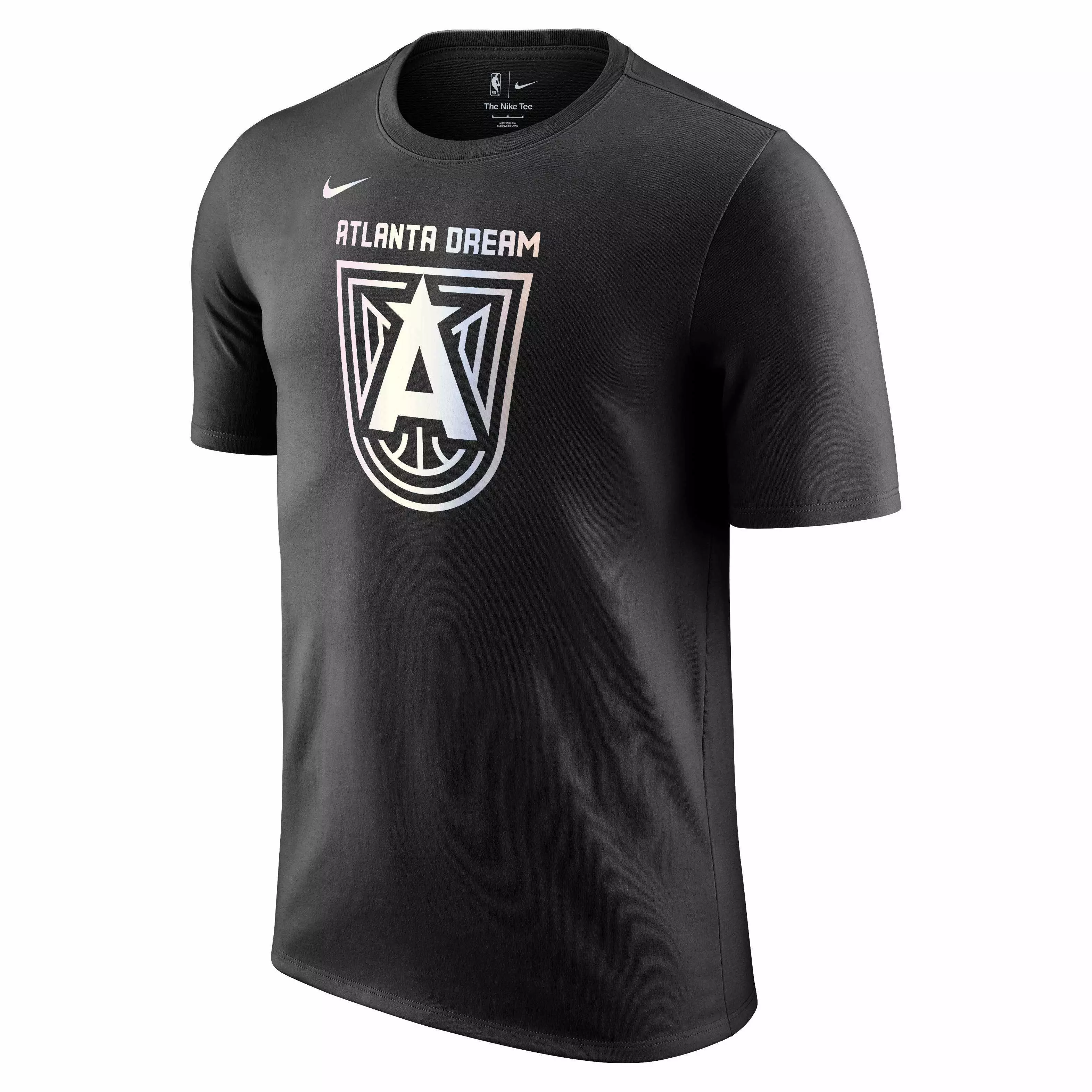 Nike Men's Atlanta Dream WNBA Iridescent Logo T-Shirt - Black - BLACK