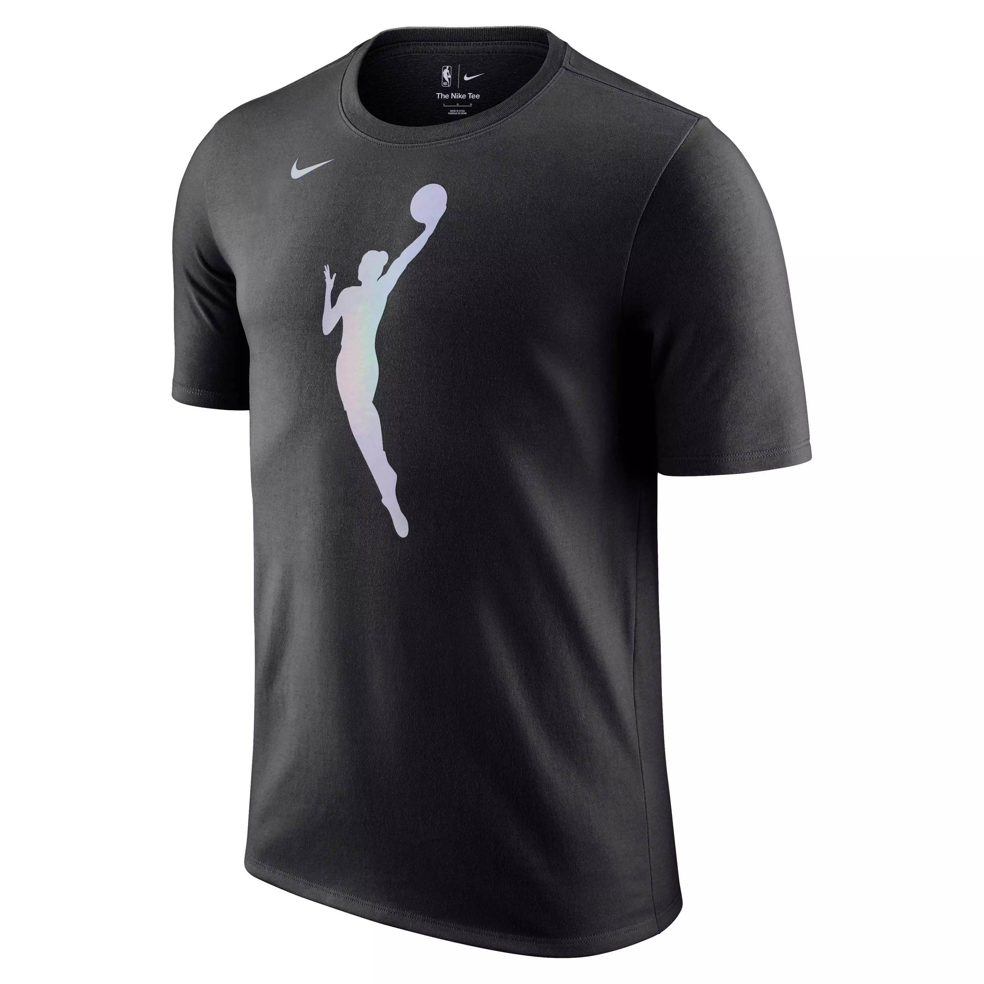 Nike Men's WNBA Iridescent Logo T-Shirt - Black - BLACK