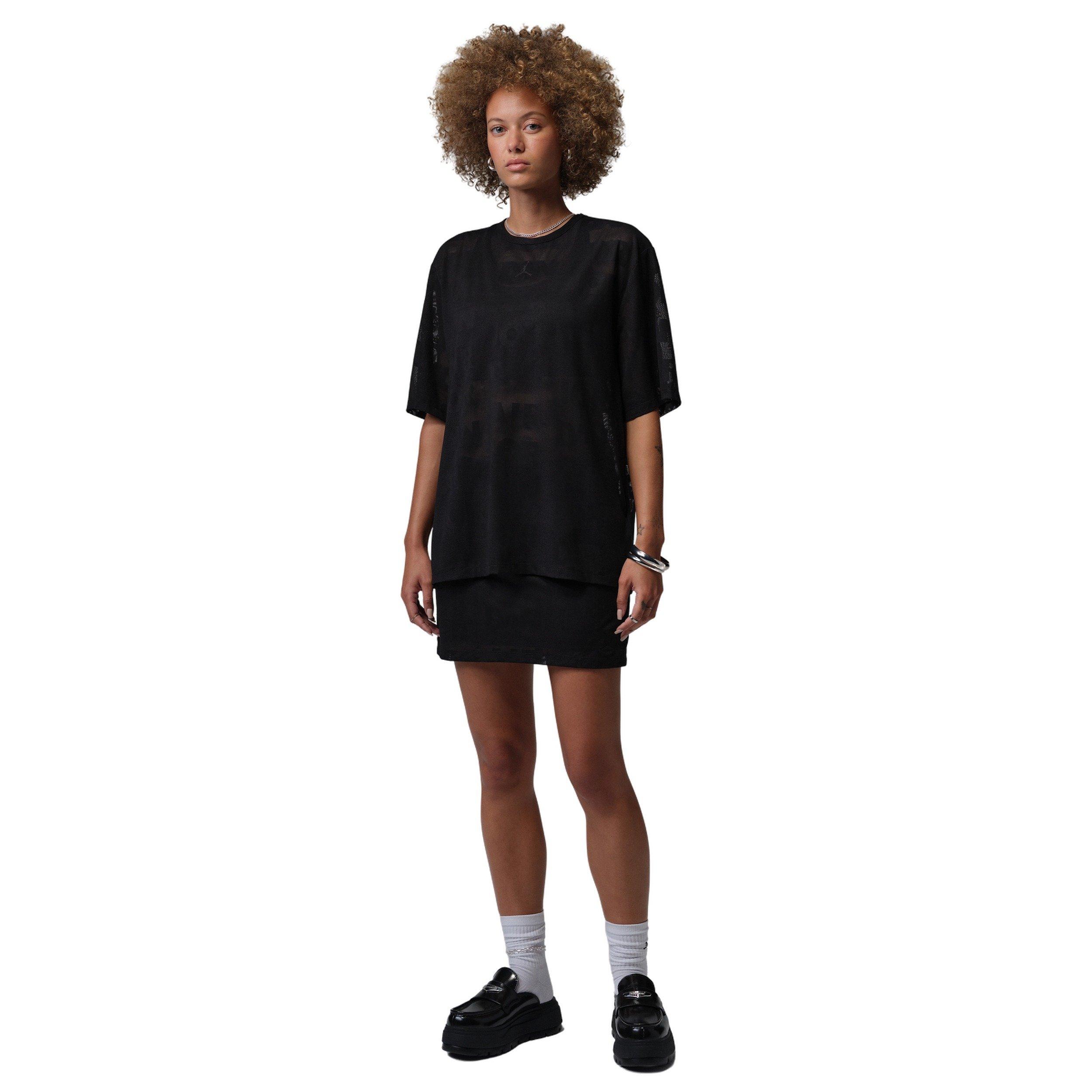 Jordan Women's Flight Open Knit Skort - BLACK Thumbnail View 5