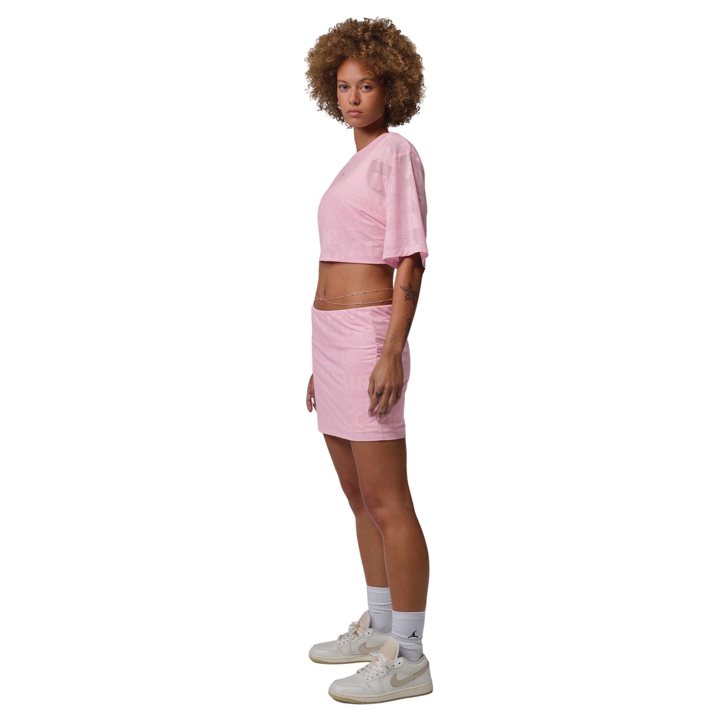 Jordan Women's Flight Open Knit Skort - LT PINK Thumbnail View 5