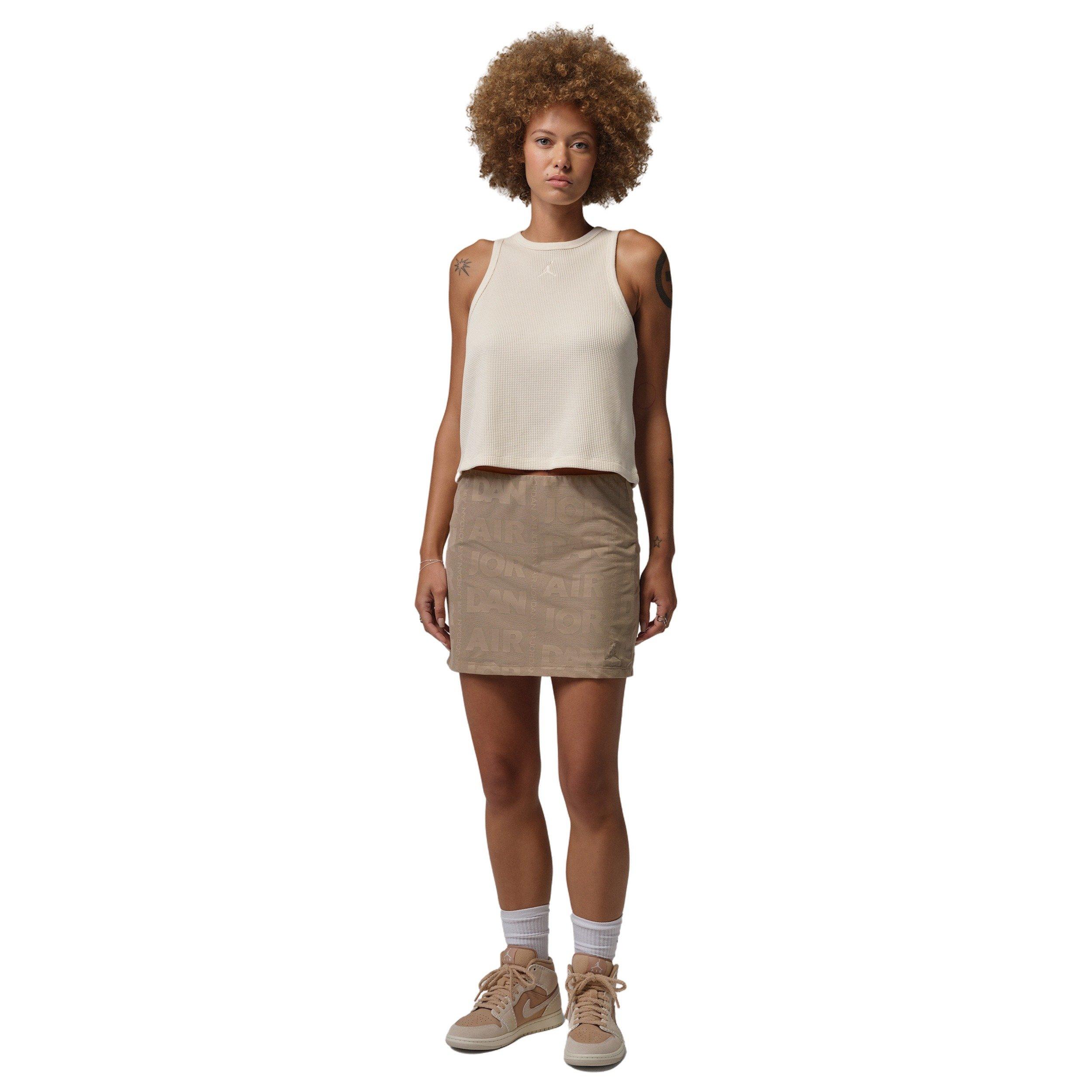 Jordan Women's Flight Open Knit Skort - KHAKI Thumbnail View 5