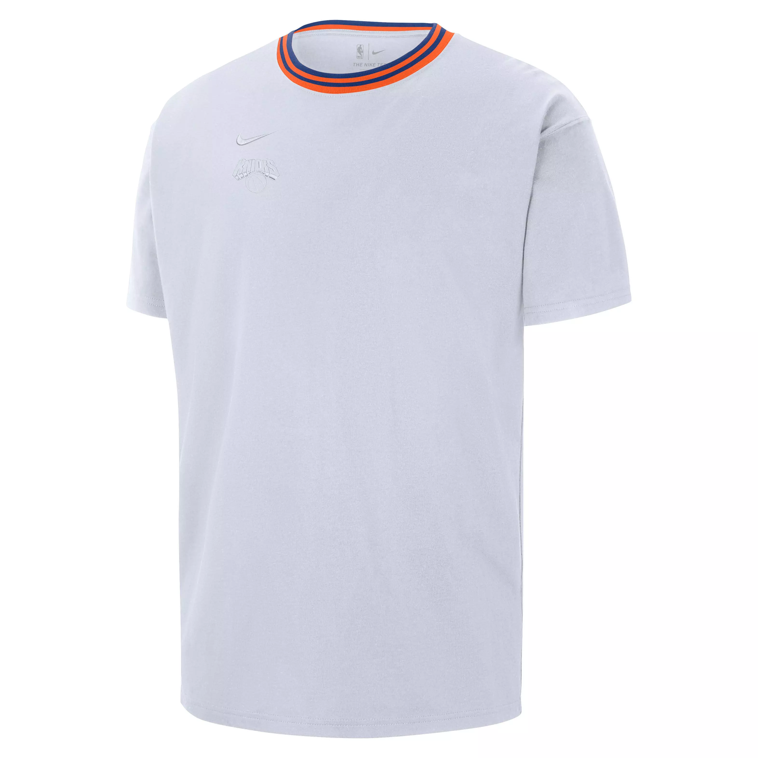 Nike Men's NBA Courtside CE New York Knicks SS M90 T-Shirt - WHITE