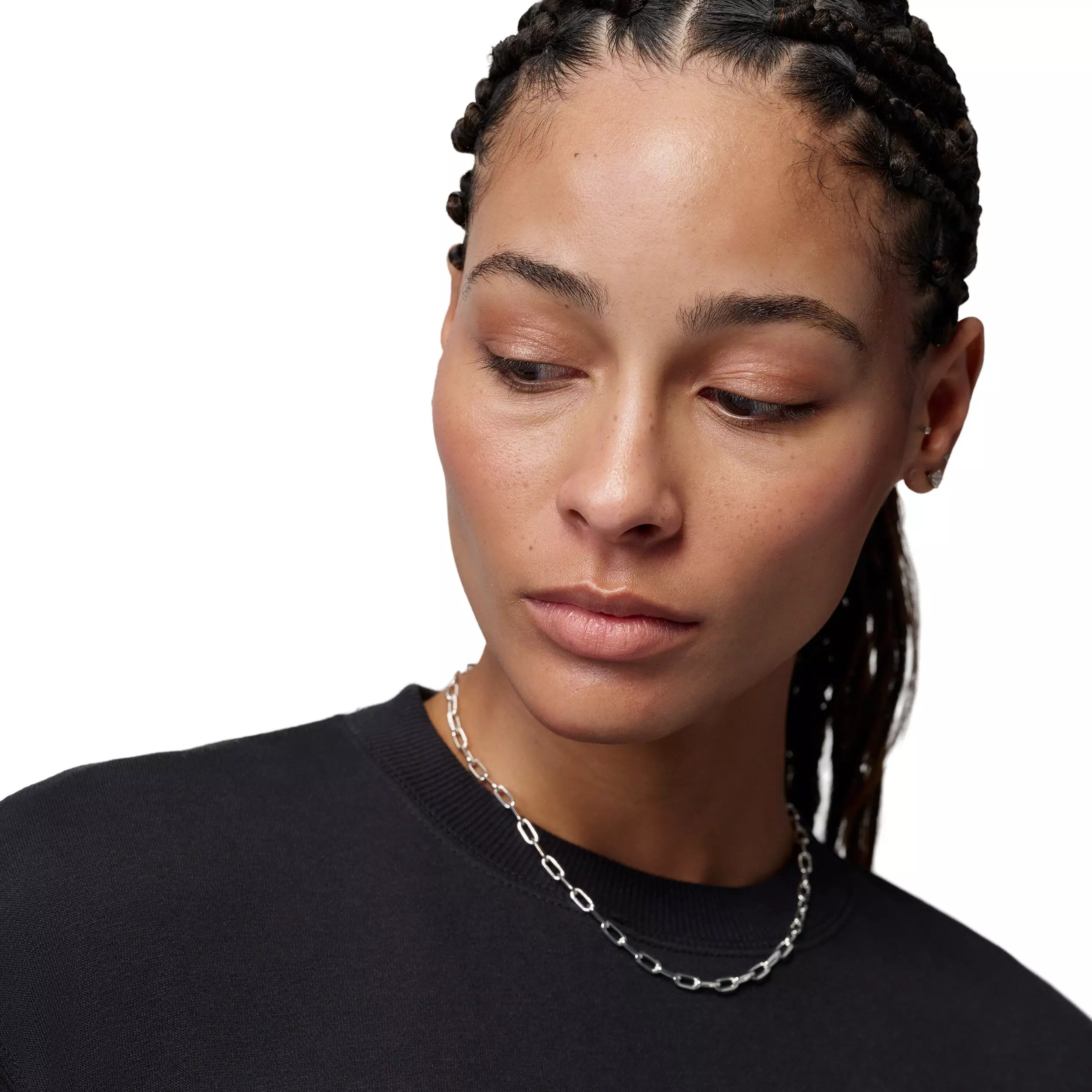 Jordan Women's Brooklyn Fleece T-Shirt Dress - BLACK/WHITE
