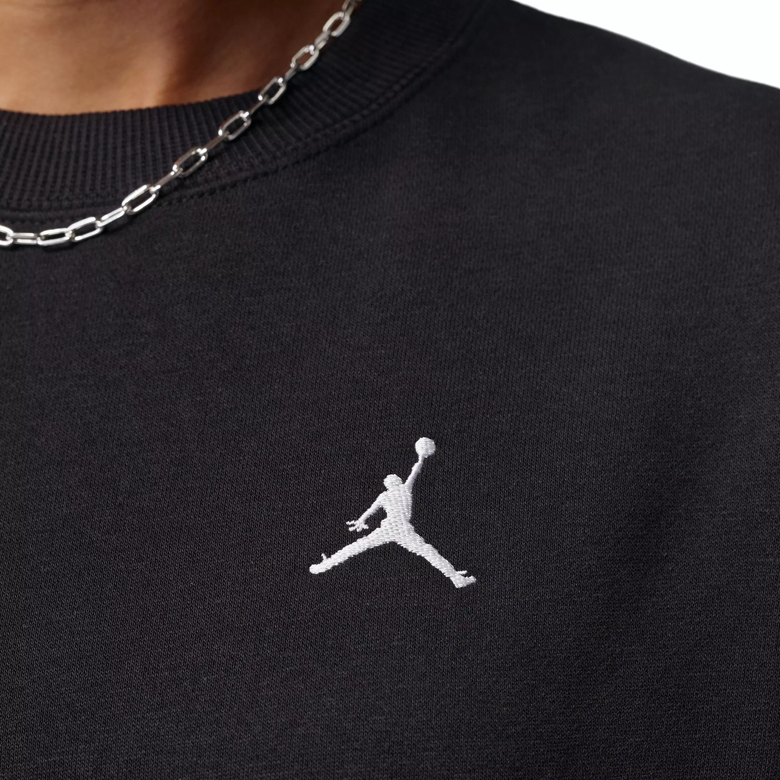 Jordan Women's Brooklyn Fleece T-Shirt Dress - BLACK/WHITE