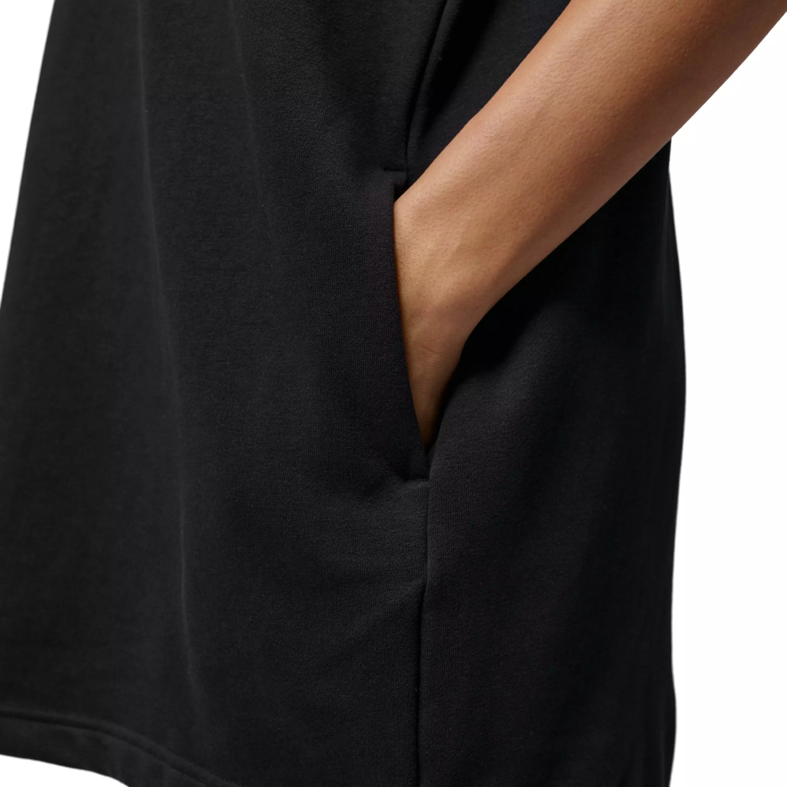 Jordan Women's Brooklyn Fleece T-Shirt Dress - BLACK/WHITE