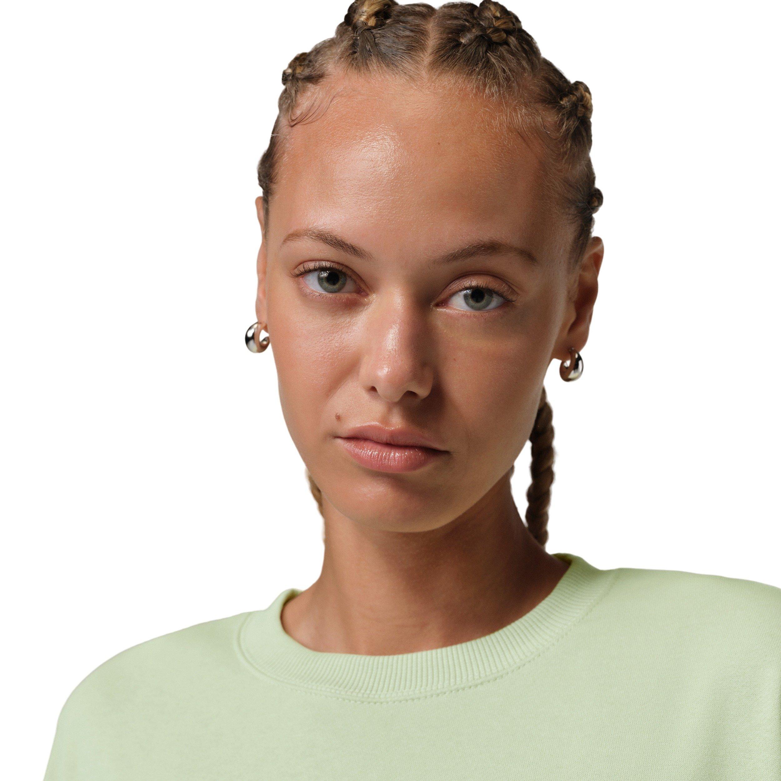 Jordan Women's Brooklyn Fleece T-Shirt Dress - OLIVE/WHITE Thumbnail View 3