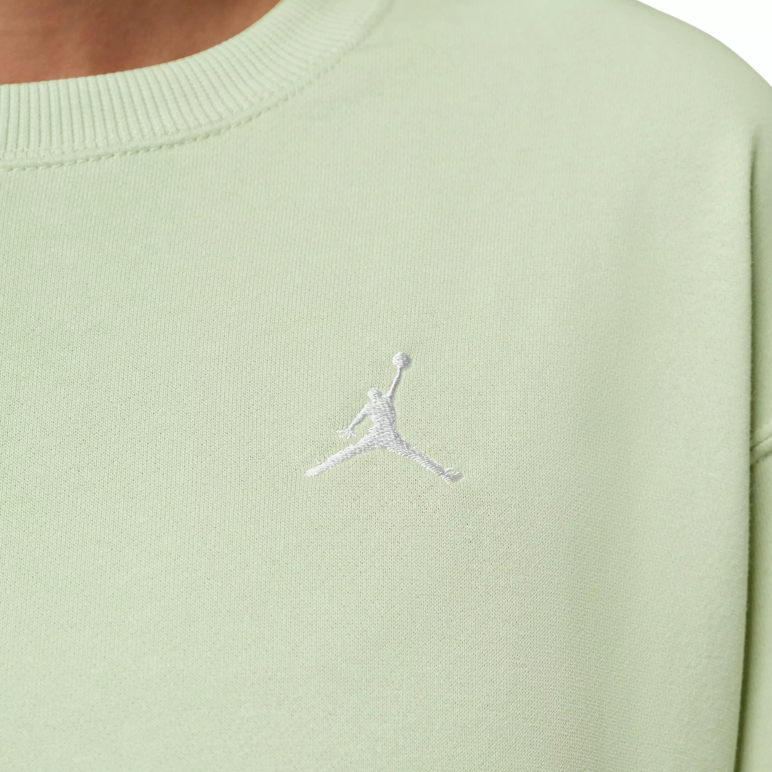 Jordan Women's Brooklyn Fleece T-Shirt Dress - OLIVE/WHITE