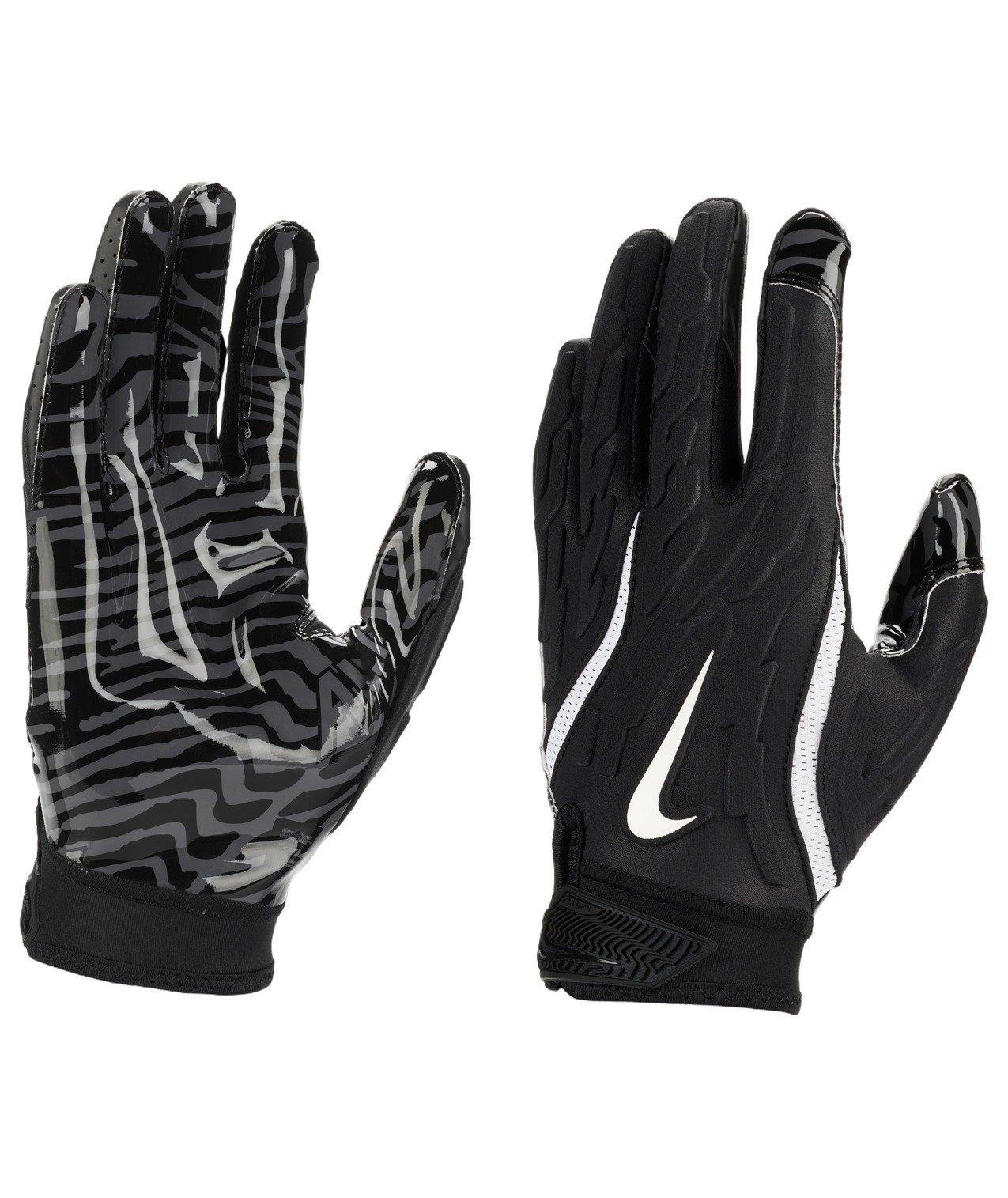 Nike Youth Superbad 7.0 Football Gloves-Black/White - BLACK/WHITE Thumbnail View 3