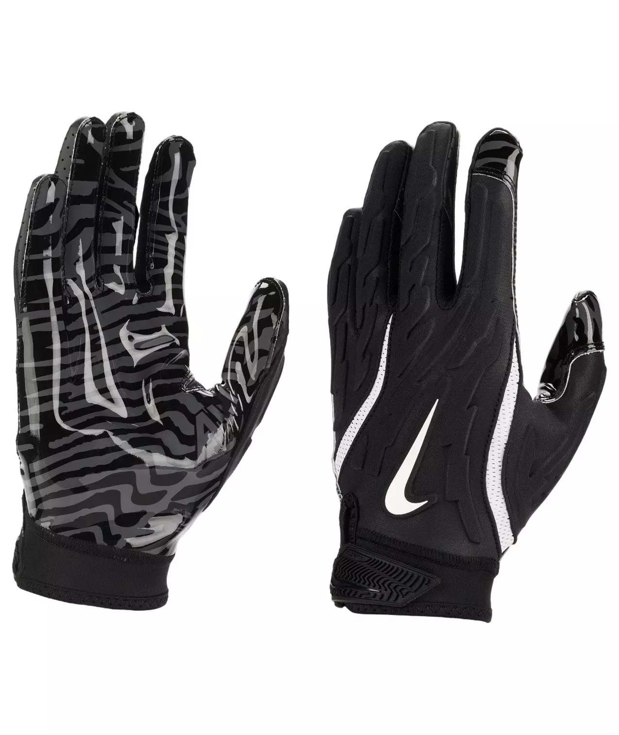 Nike Youth Superbad 7.0 Football Gloves-Black/White - BLACK/WHITE