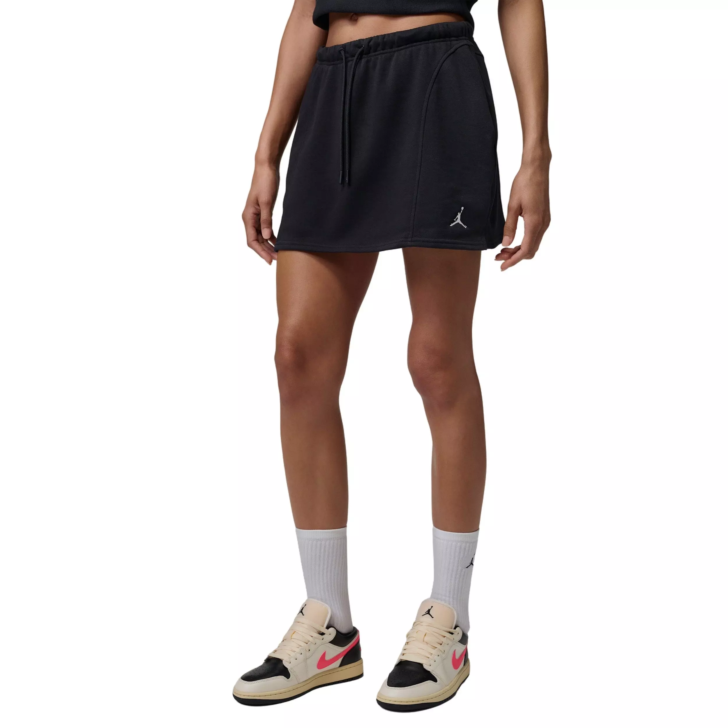 Jordan Women's Brooklyn Fleece Skirt - BLACK/WHITE