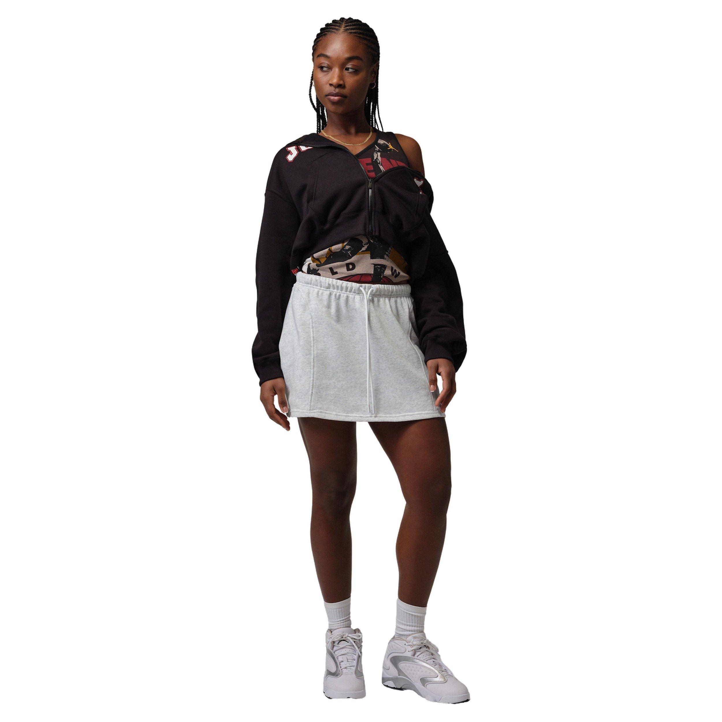 Jordan Women's Brooklyn Fleece Skirt - GREY/BLACK Thumbnail View 5