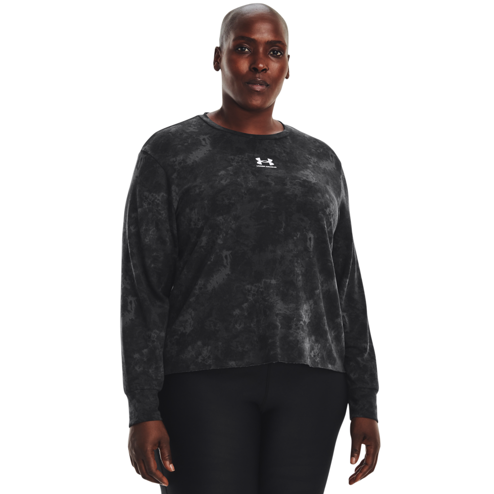 Under Armour Women's Rival Terry Printed Crew - Hibbett