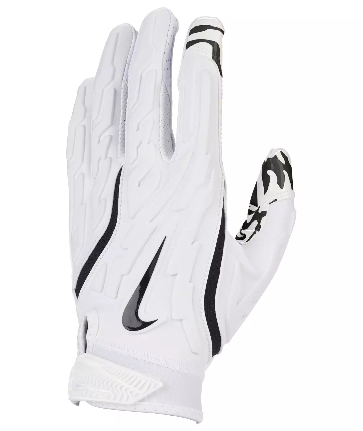 Nike Youth Superbad 7.0 Football Gloves-White/Black - WHITE/BLACK