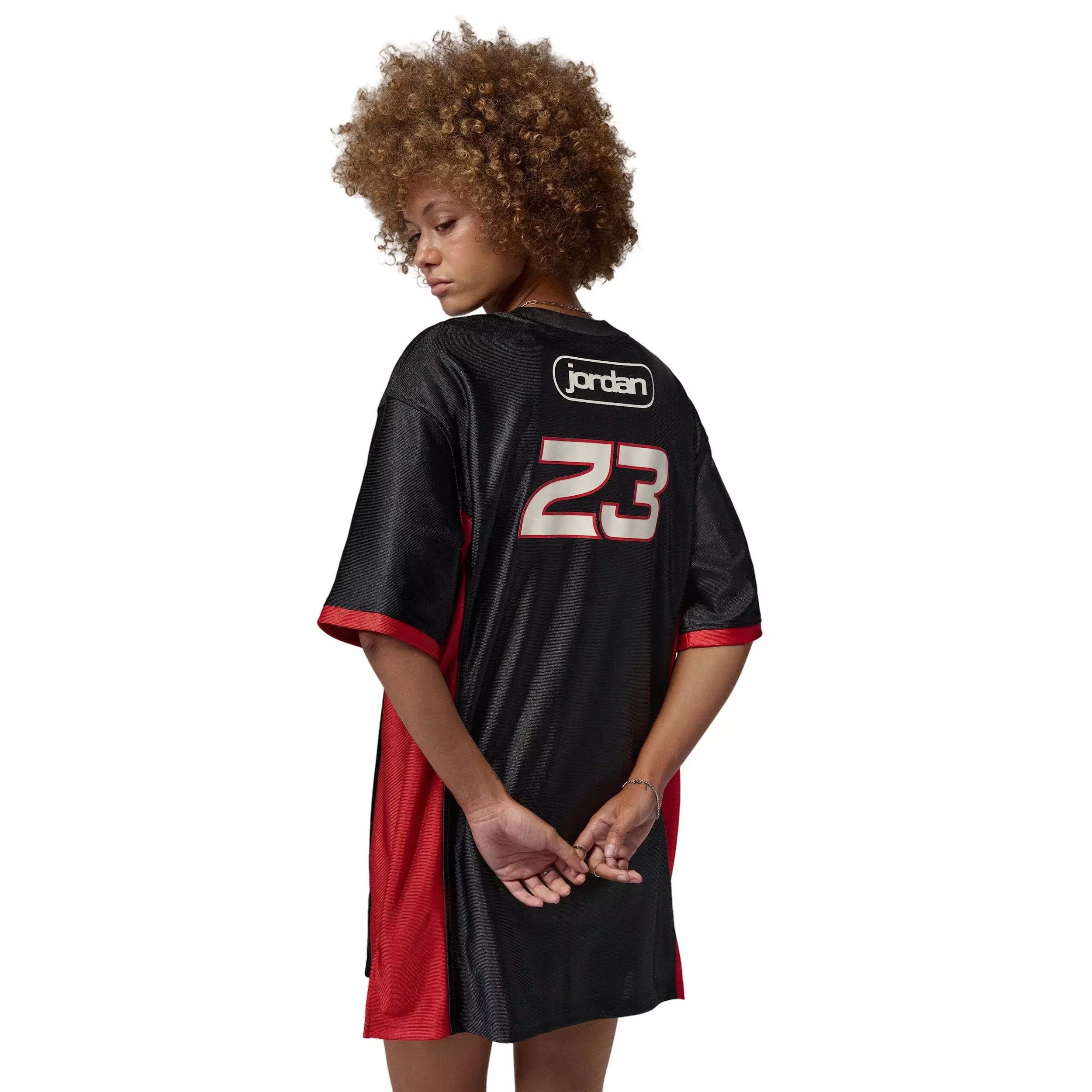 Jordan Women's Brooklyn Jersey Dress - BLACK/RED/WHITE