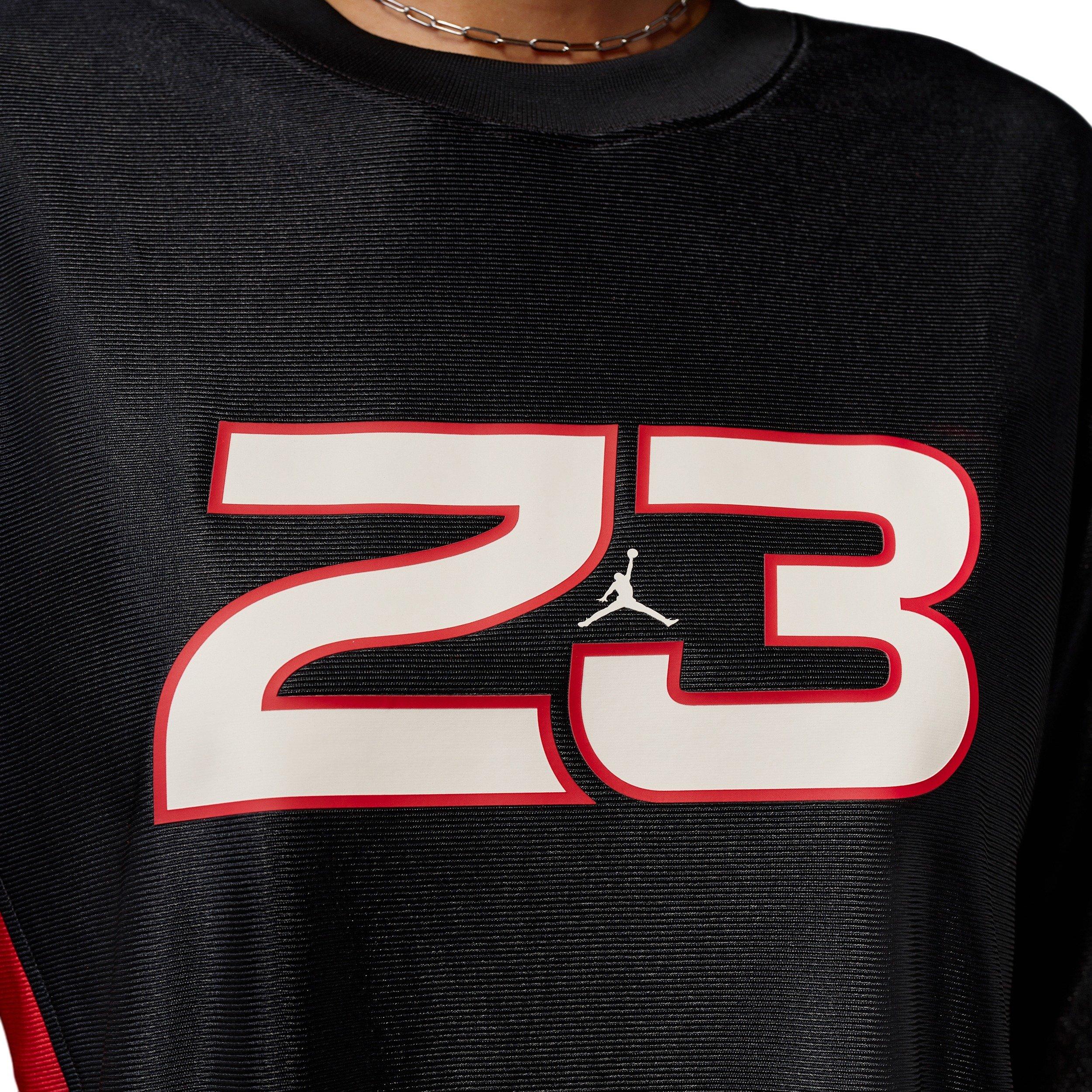 Jordan Women's Brooklyn Jersey Dress - BLACK/RED/WHITE Thumbnail View 4