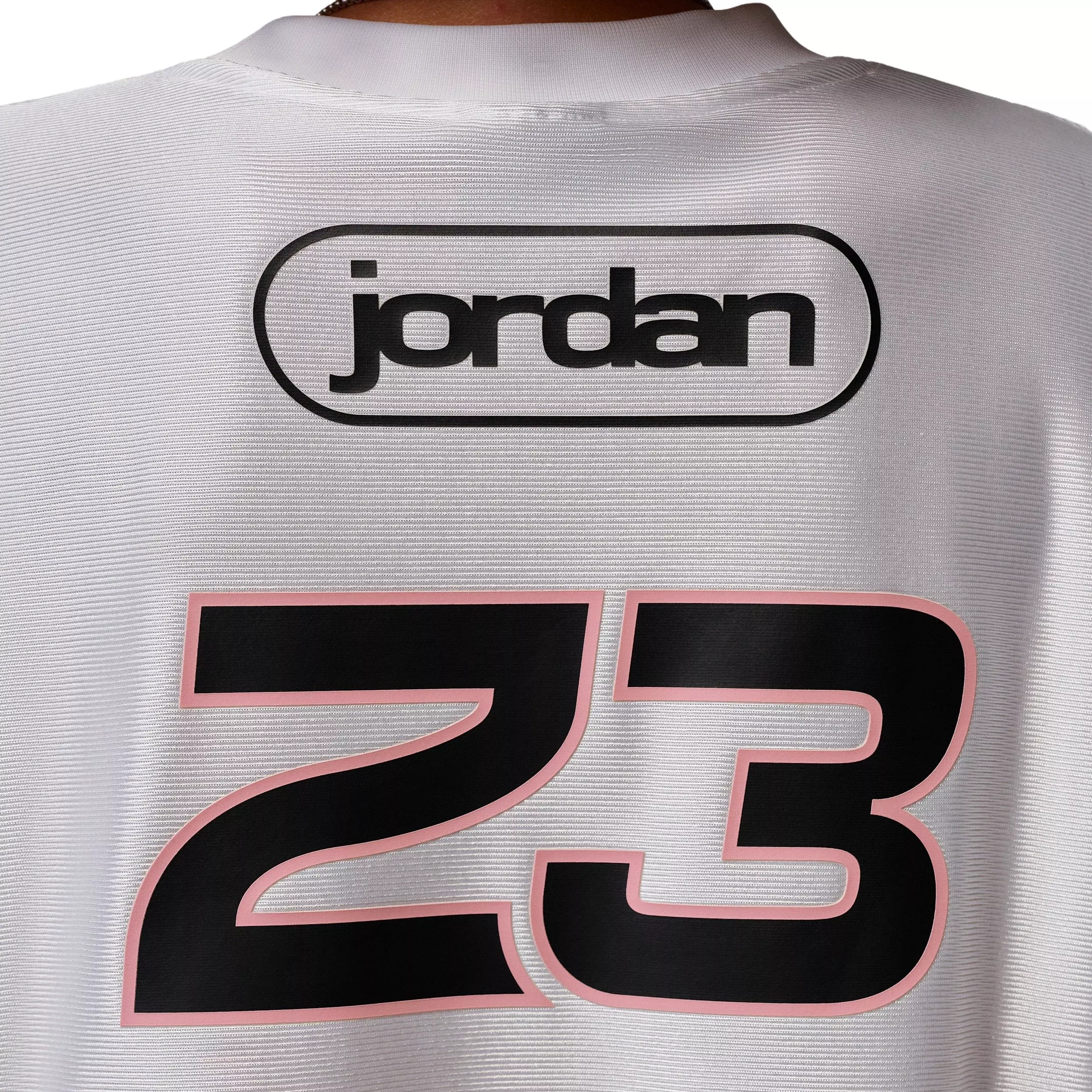Jordan Women's Brooklyn Jersey Dress - WHITE/PINK/BLACK