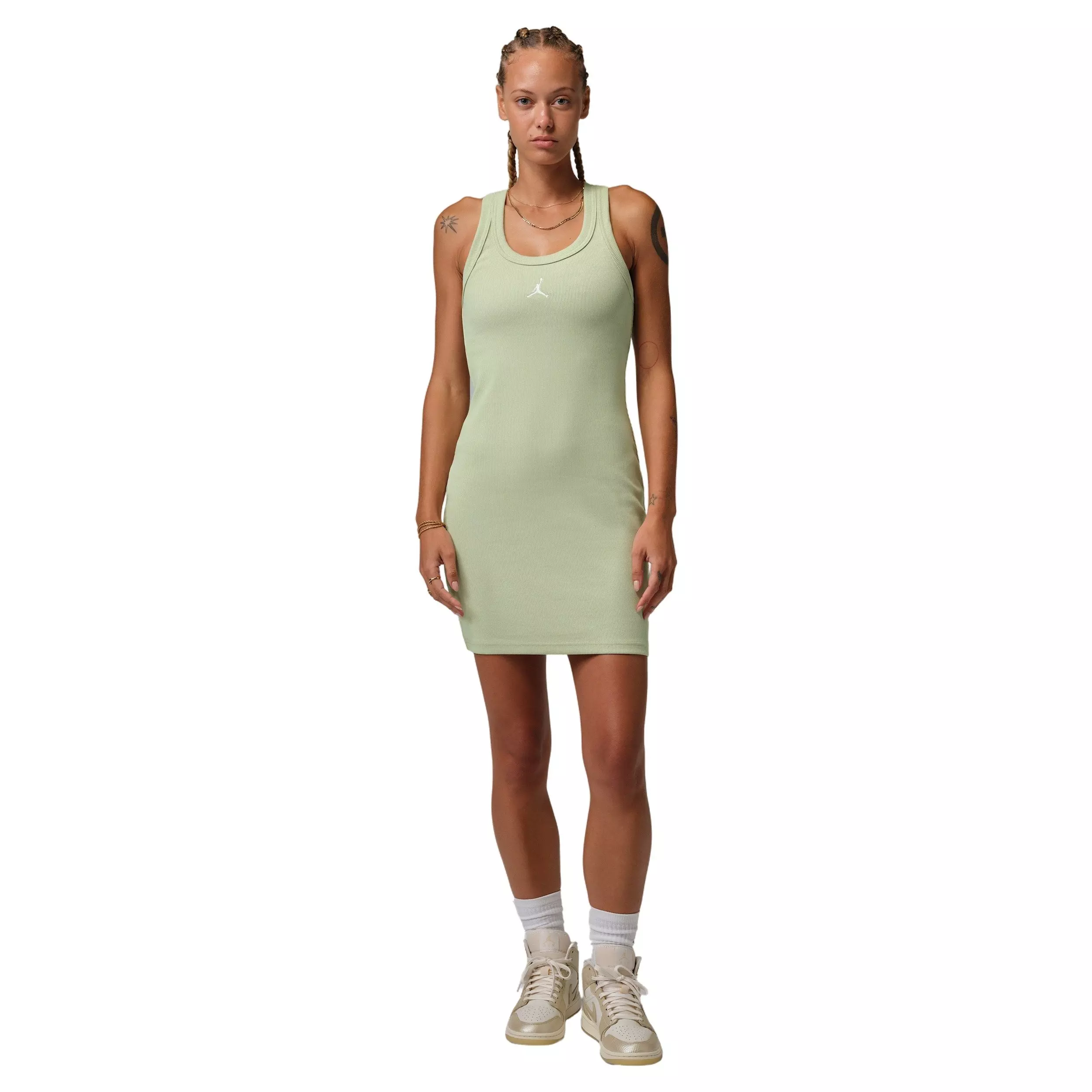 Jordan Women's Brooklyn Tank Dress - OLIVE/WHITE