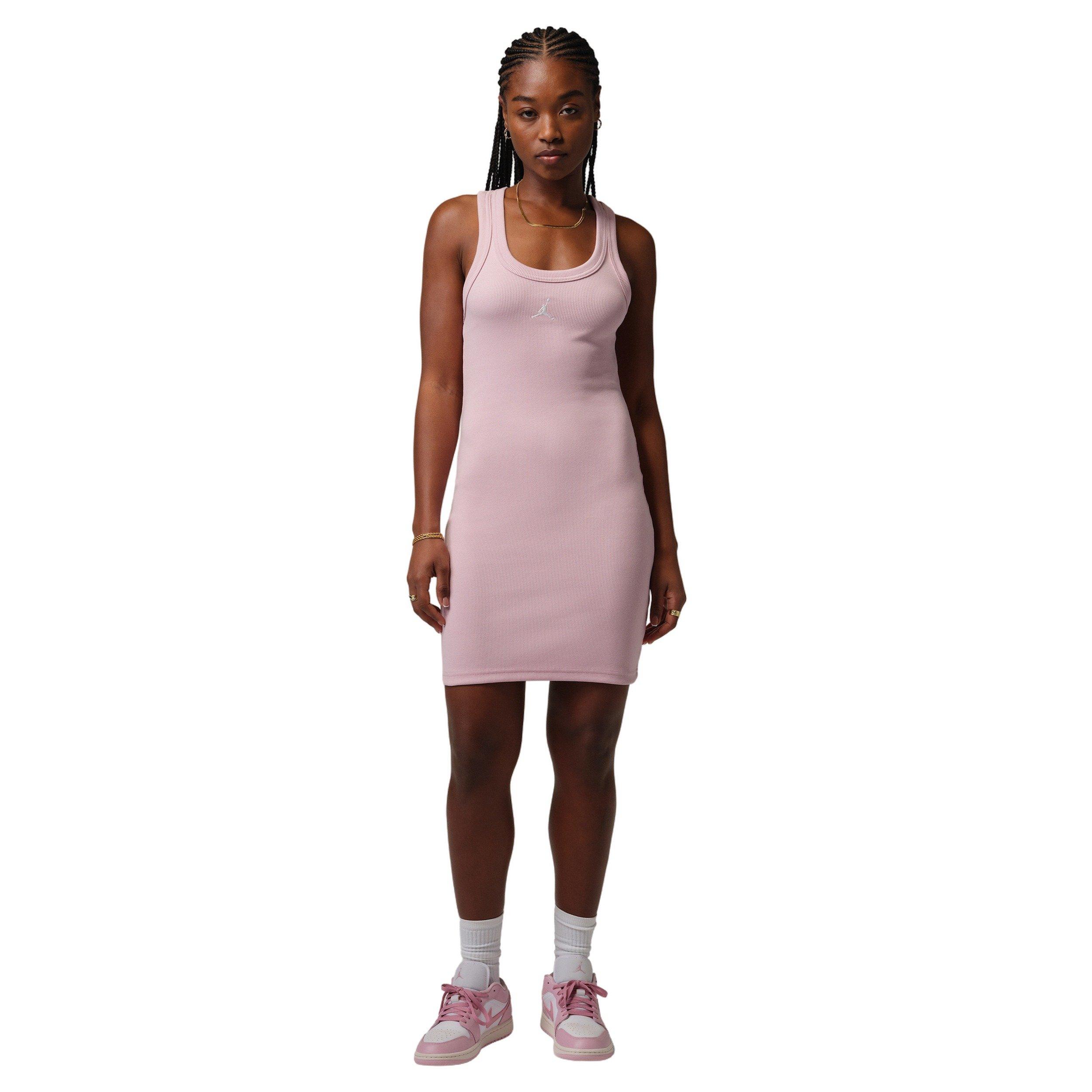 Jordan Women's Brooklyn Tank Dress - PINK/WHITE Thumbnail View 5
