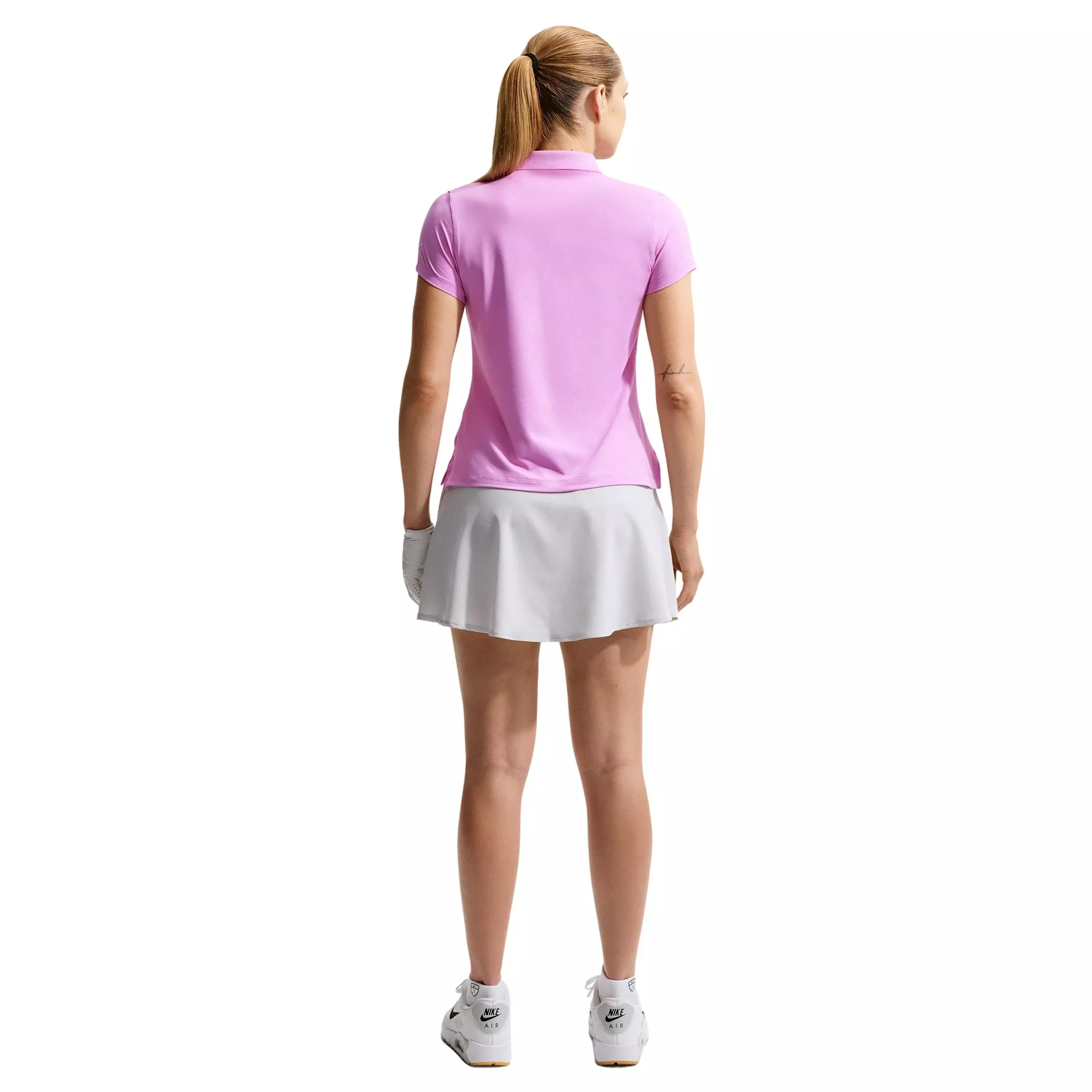 Nike Women's Golf Club Dri-FIT Flouncy Golf Skirt - SILVER/BLACK