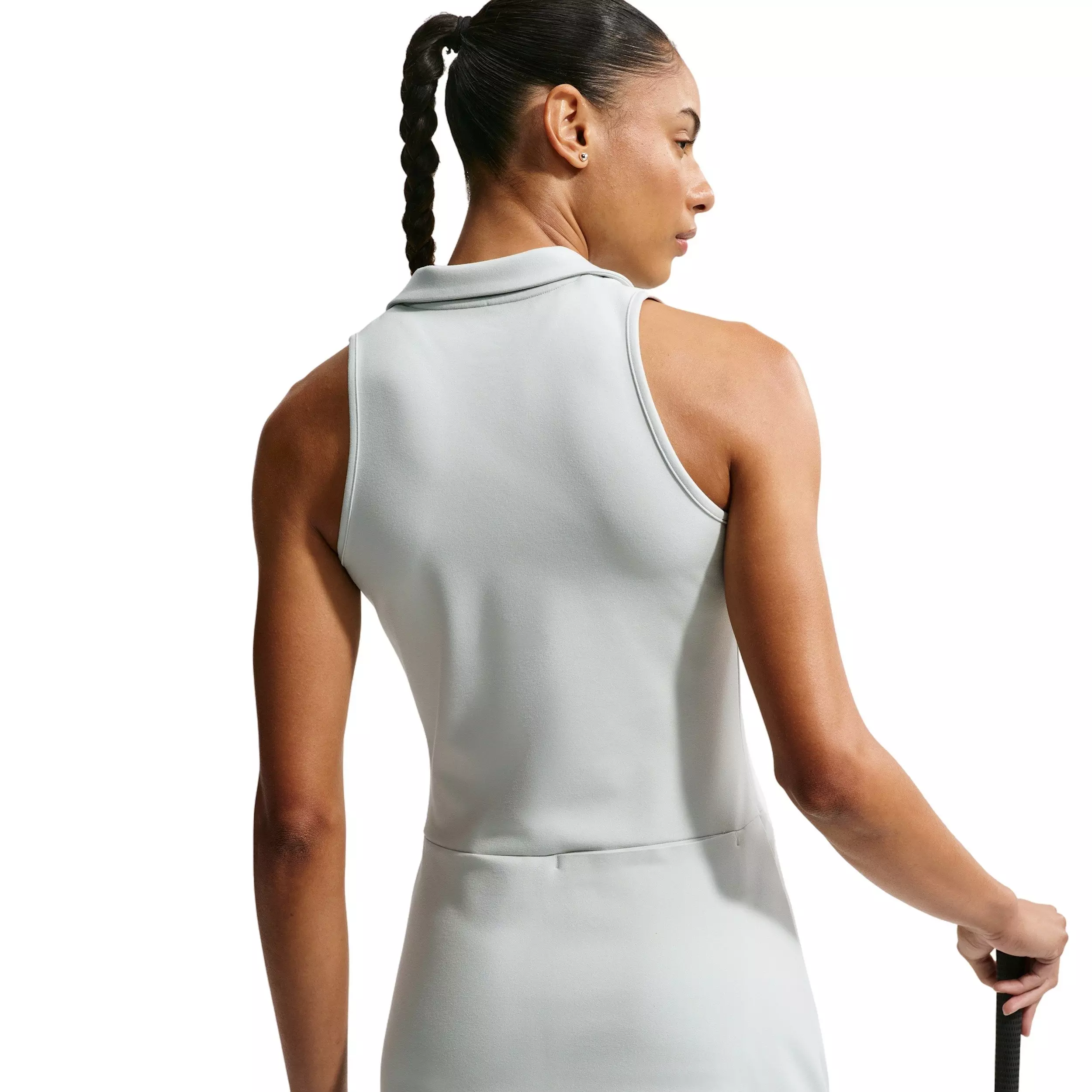 Nike Women's Golf Club Unlined Dri-FIT Golf Dress - SILVER/BLACK