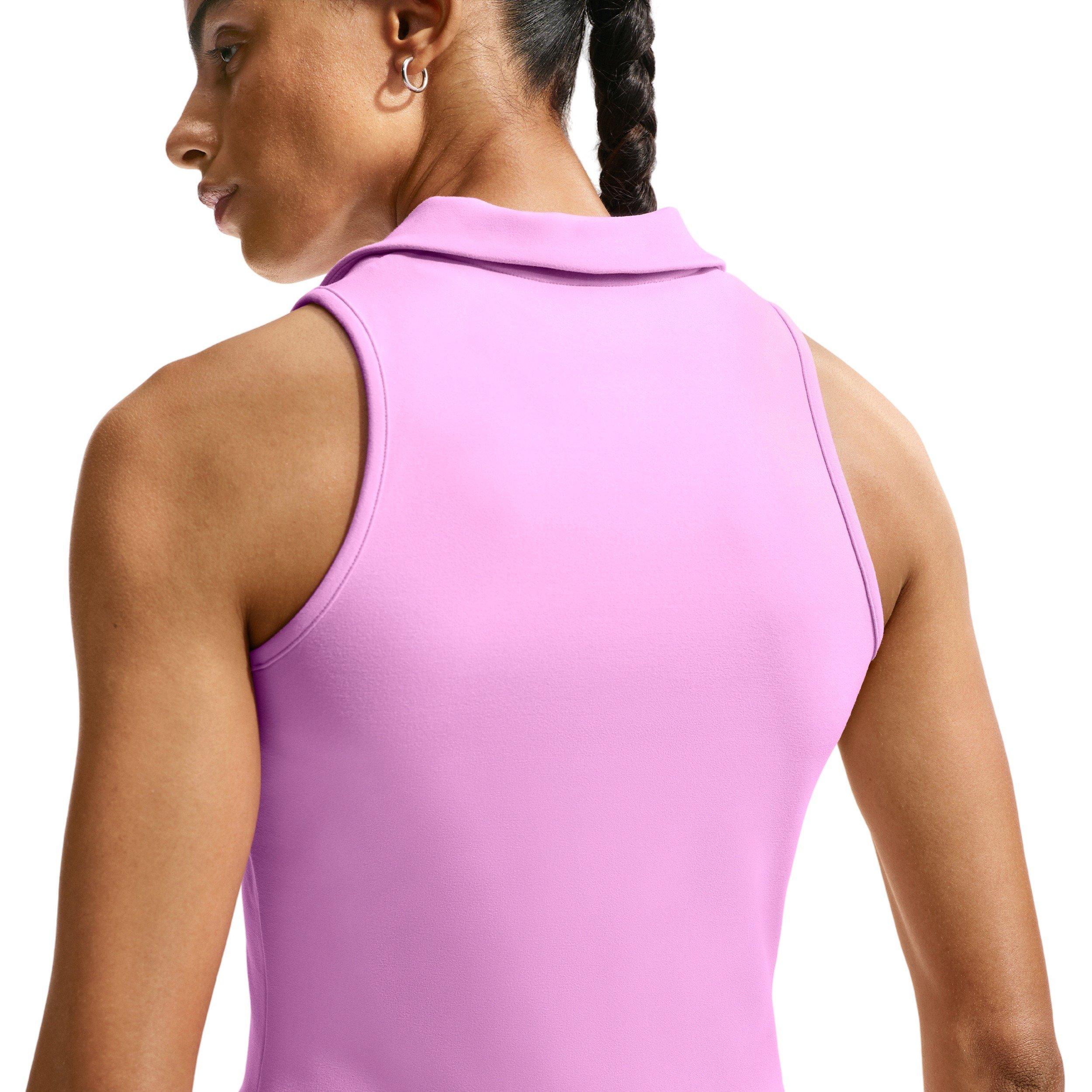 Nike Women's Golf Club Unlined Dri-FIT Golf Dress - MAGENTA Thumbnail View 4