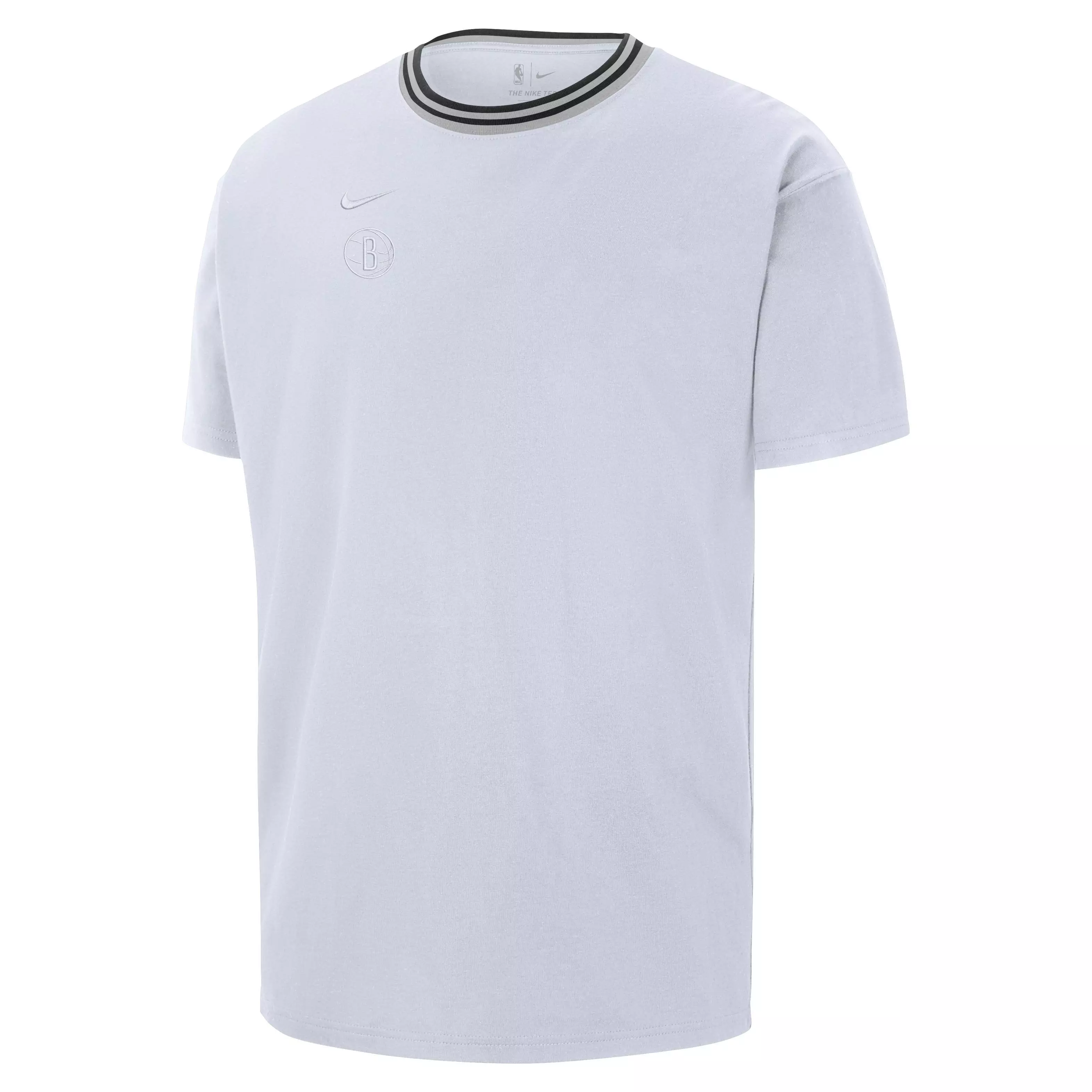 Nike Men's NBA Courtside CE Brooklyn Nets SS M90 T-Shirt - WHITE