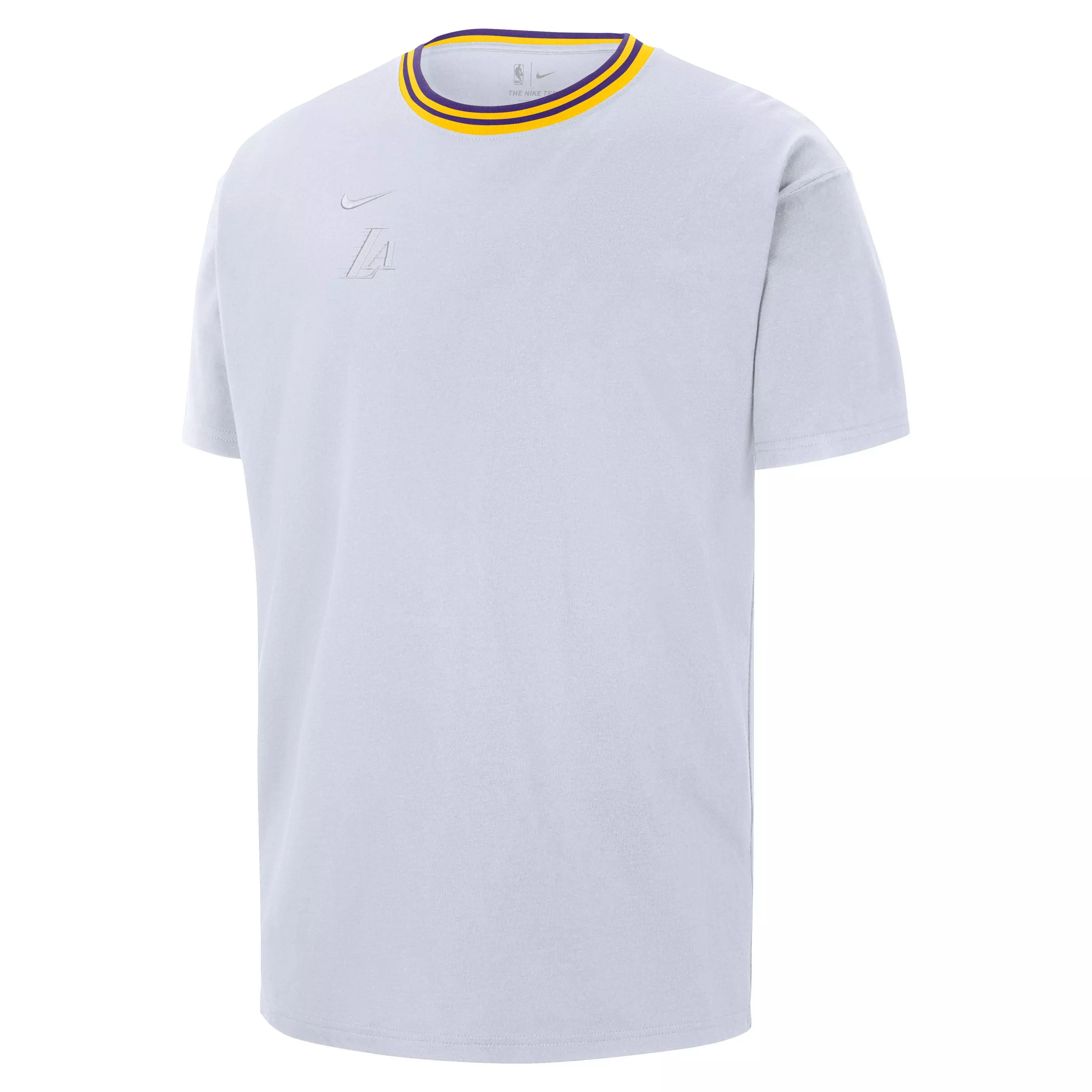Nike Men's NBA Courtside CE LA Lakers SS M90 T-Shirt - WHITE