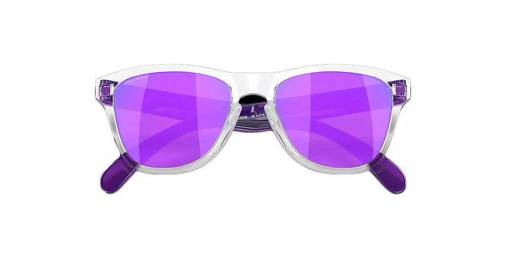 Oakley Youth Frogskins XXS Prizm Violet Sunglasses - Clear - PURPLE