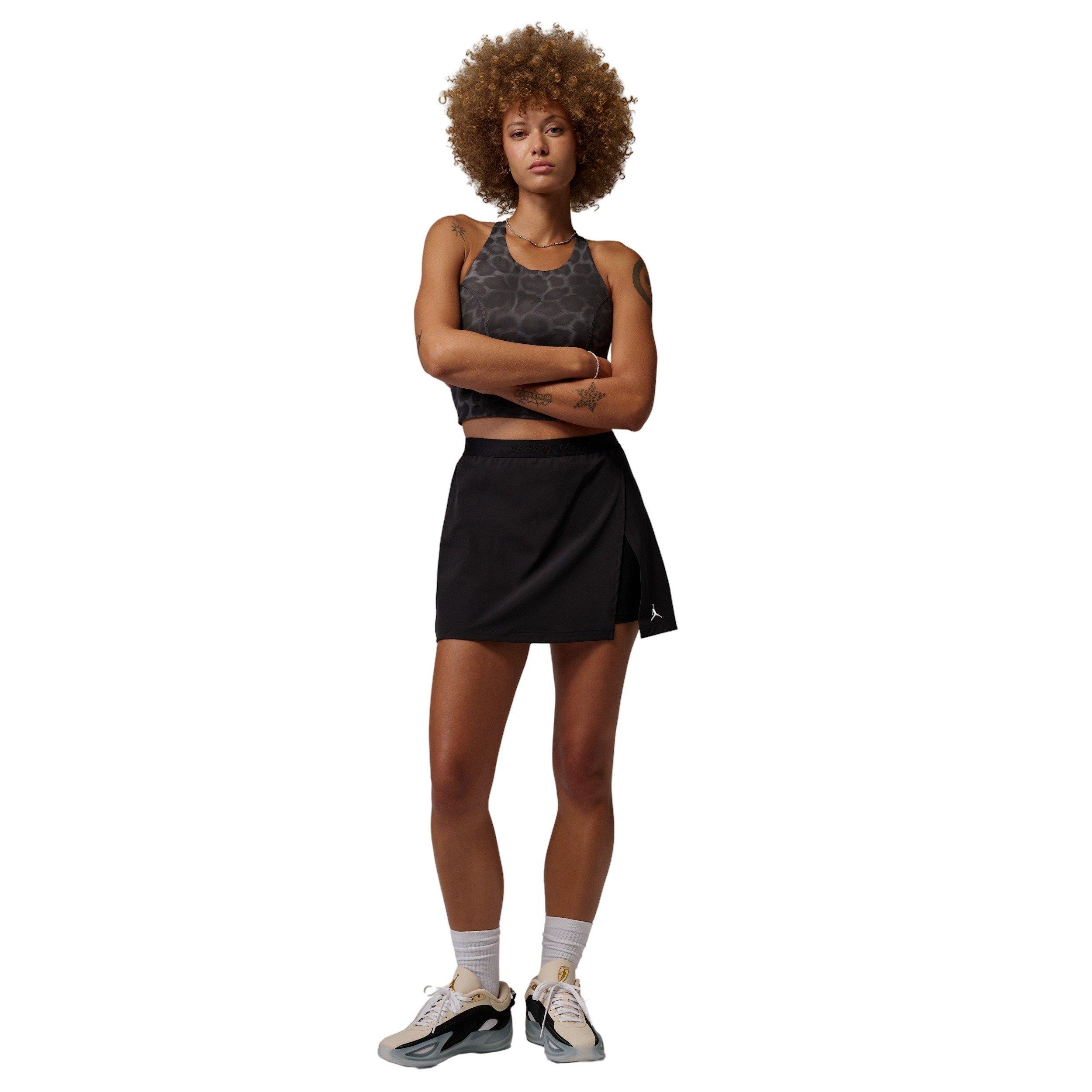 Jordan Women's Sport Essentials Dri-FIT Skirt - Black/White - BLACK/WHITE