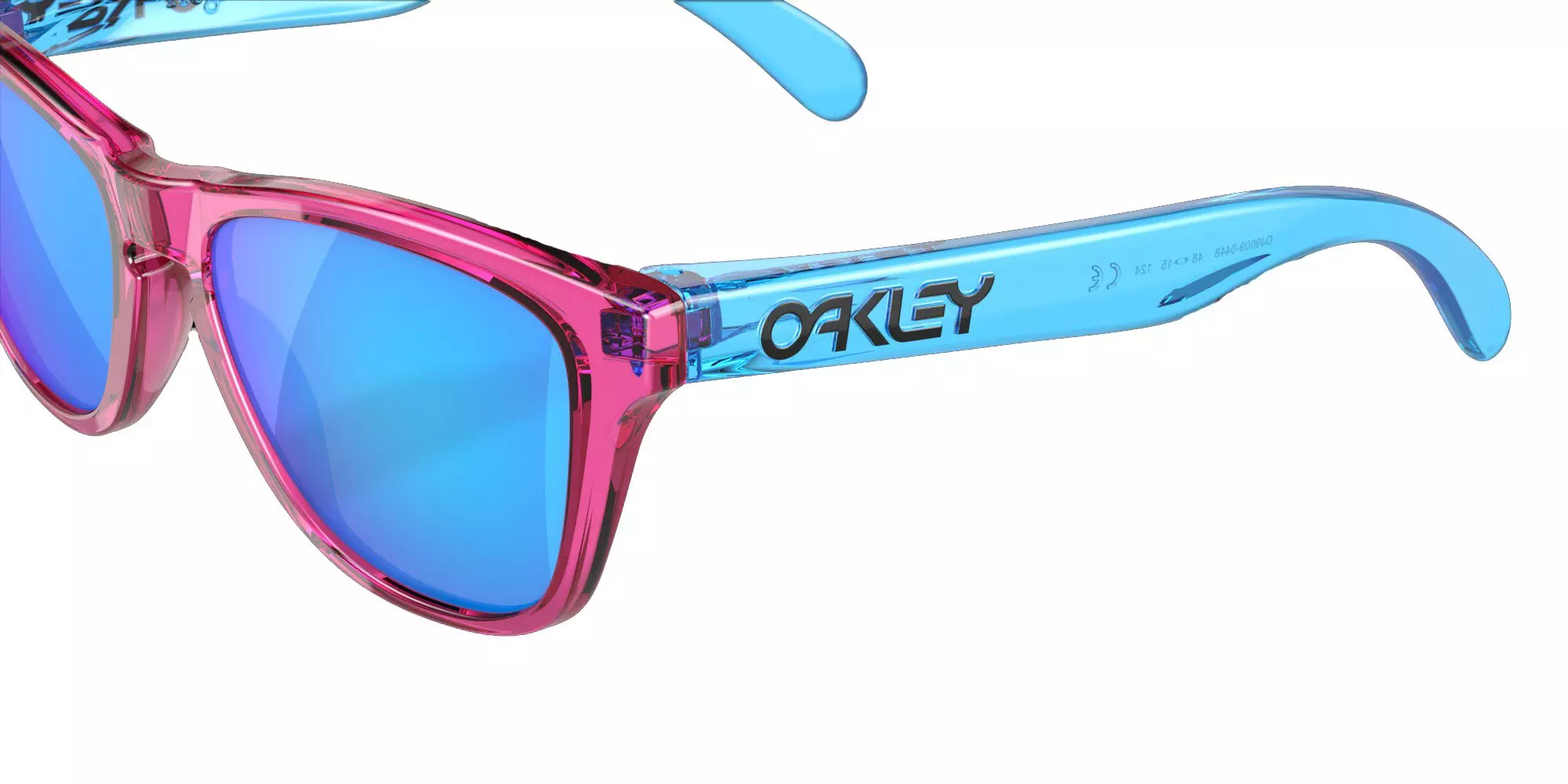 Oakley Youth Frogskins XXS Prizm Sapphire Sunglasses - Acid Pink - PINK/BLUE