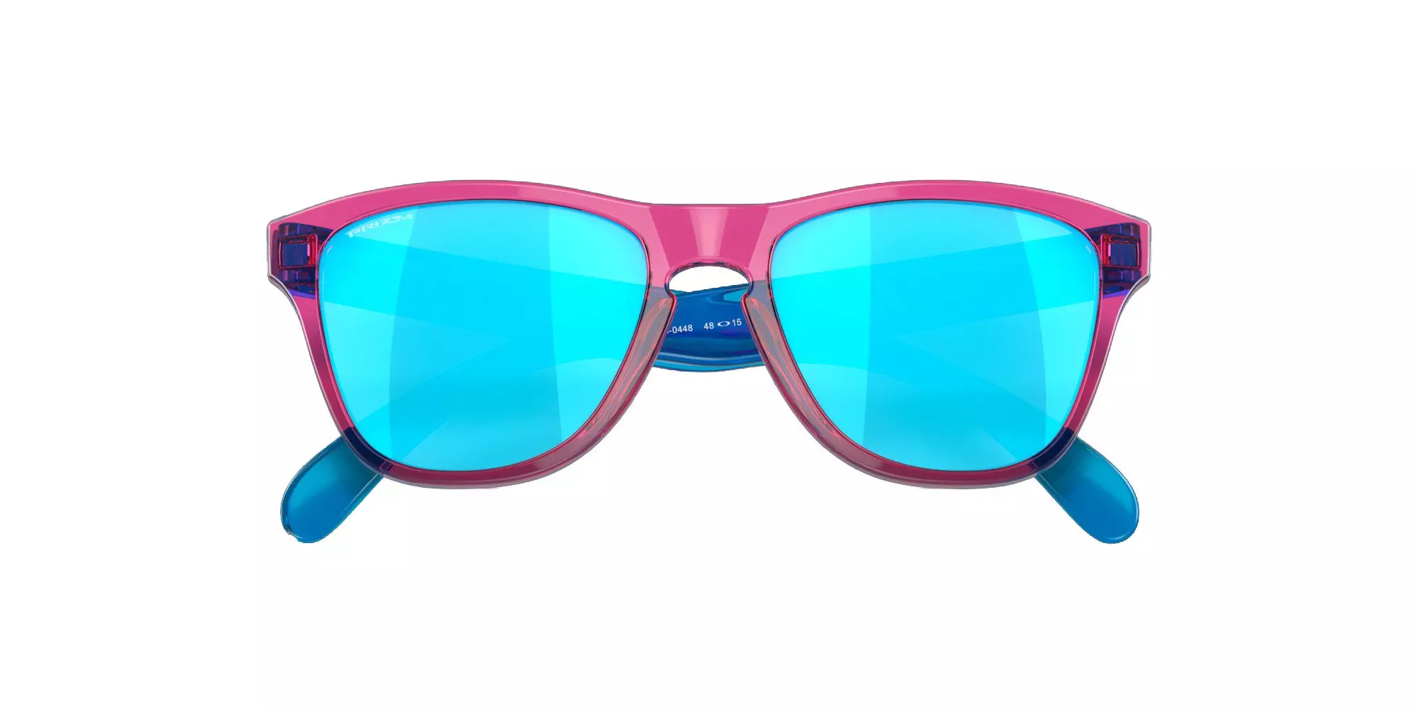 Oakley Youth Frogskins XXS Prizm Sapphire Sunglasses - Acid Pink - PINK/BLUE