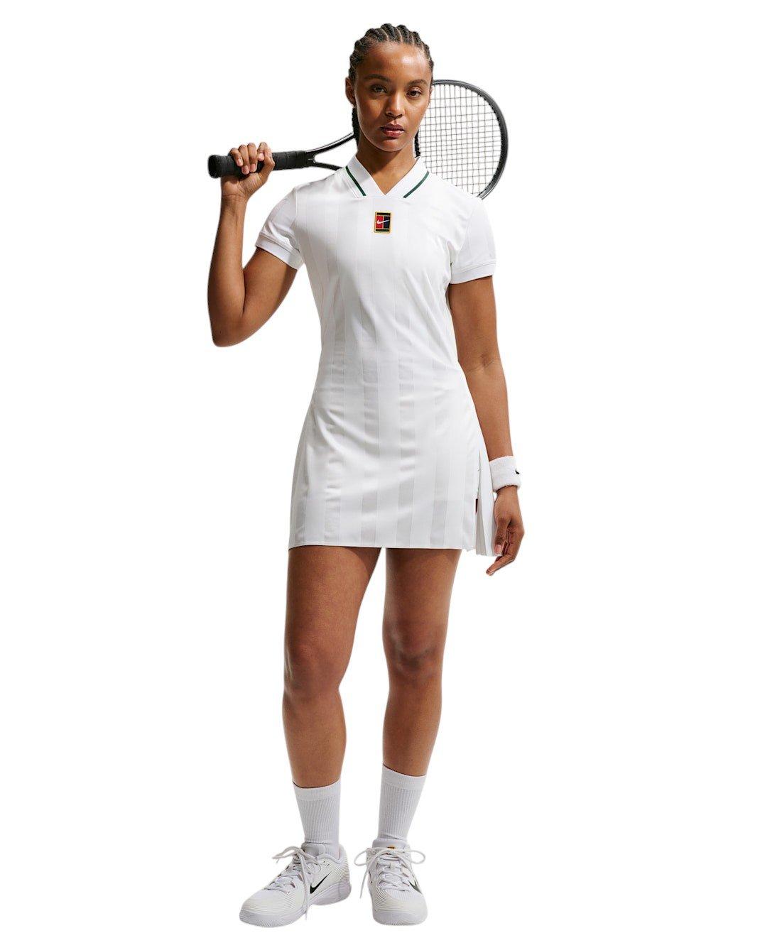 Nike Women's Court Slam Dri-FIT Tennis Dress - White - WHITE