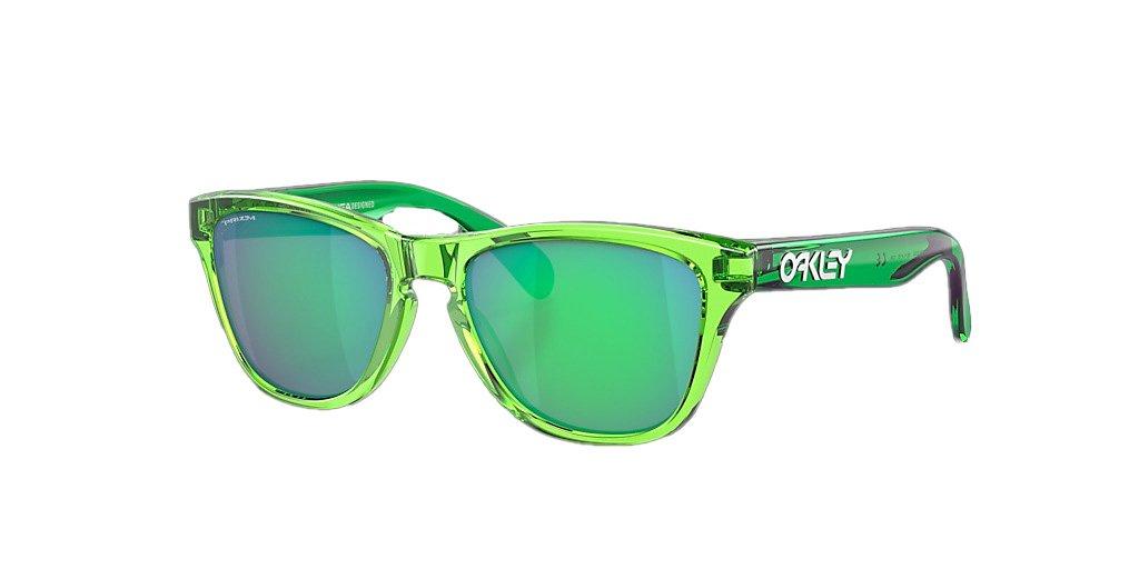 Oakley Frogskins XXS Sunglasses (Youth Fit) - Prizm Jade Lenses and Acid Green Frame