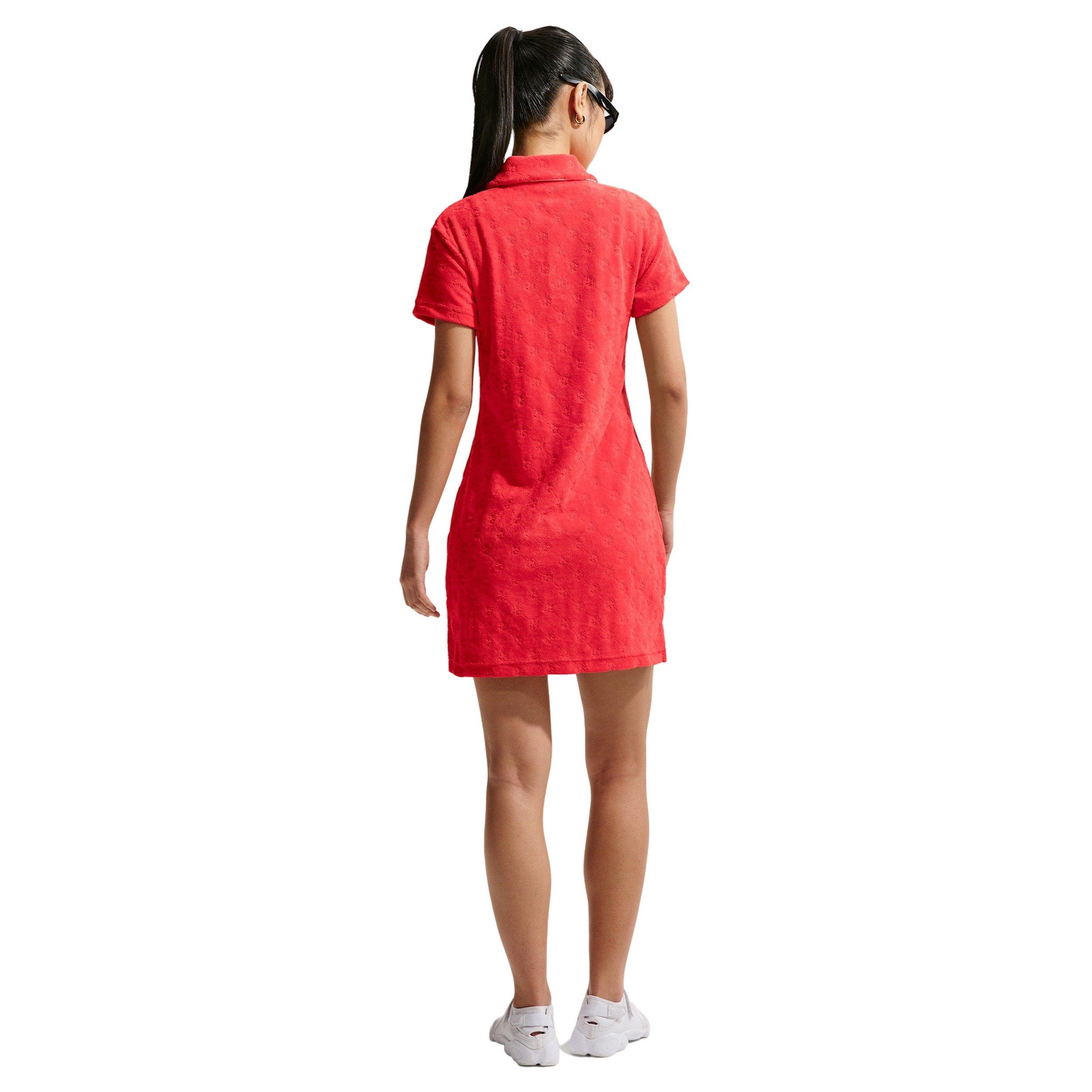 Nike Women's Sportswear Chill Terry Dress - CRIMSON Thumbnail View 2