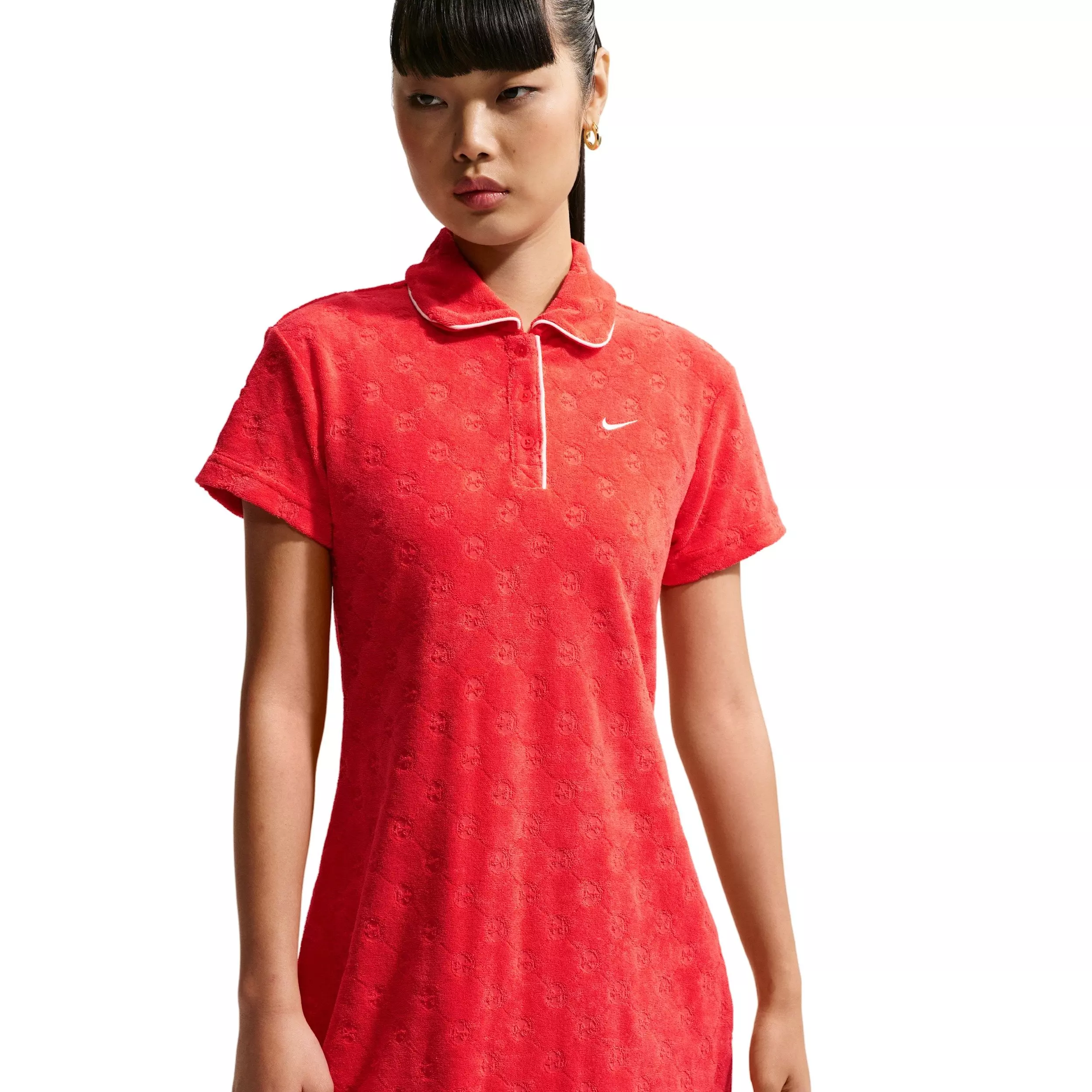 Nike Women's Sportswear Chill Terry Dress - CRIMSON