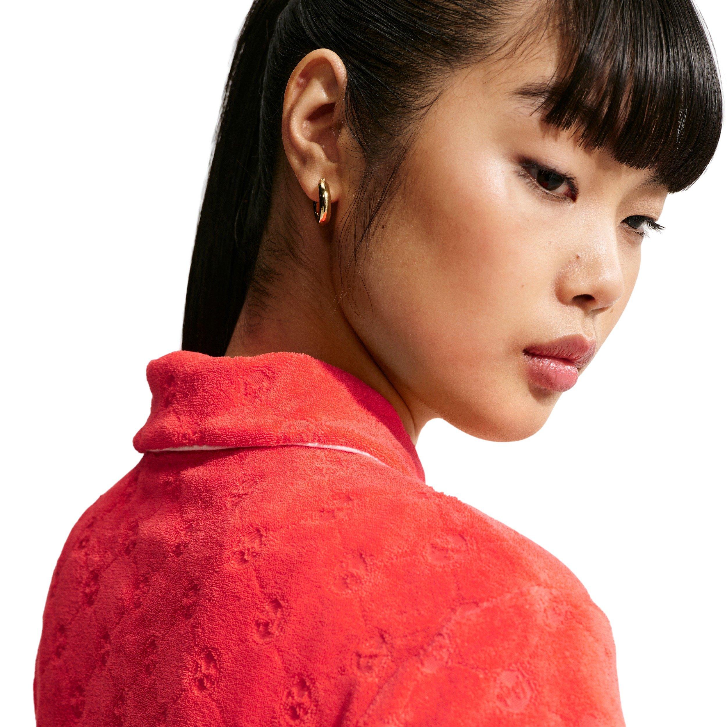 Nike Women's Sportswear Chill Terry Dress - CRIMSON Thumbnail View 4