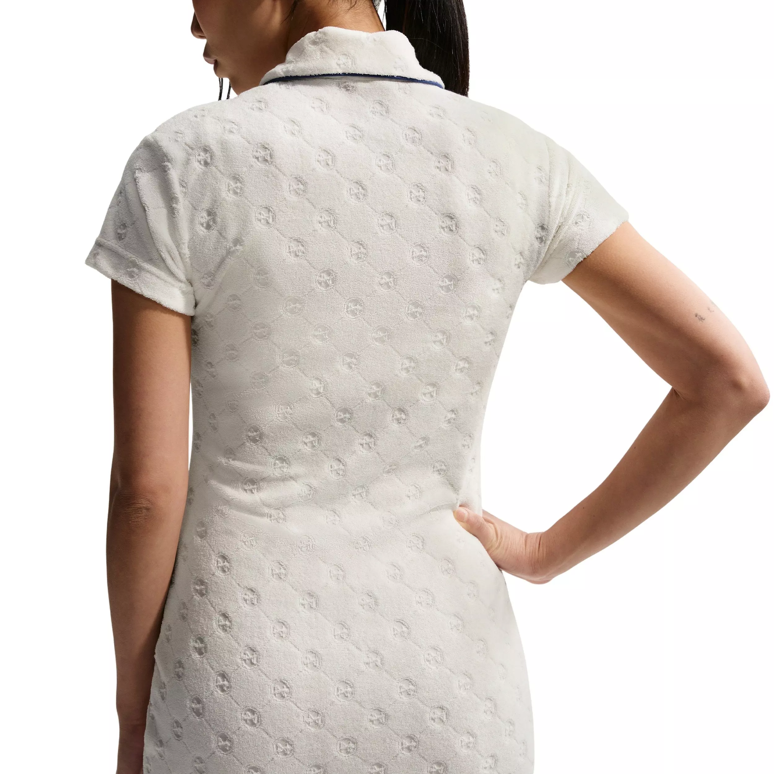 Nike Women's Sportswear Chill Terry Dress - WHITE/NAVY