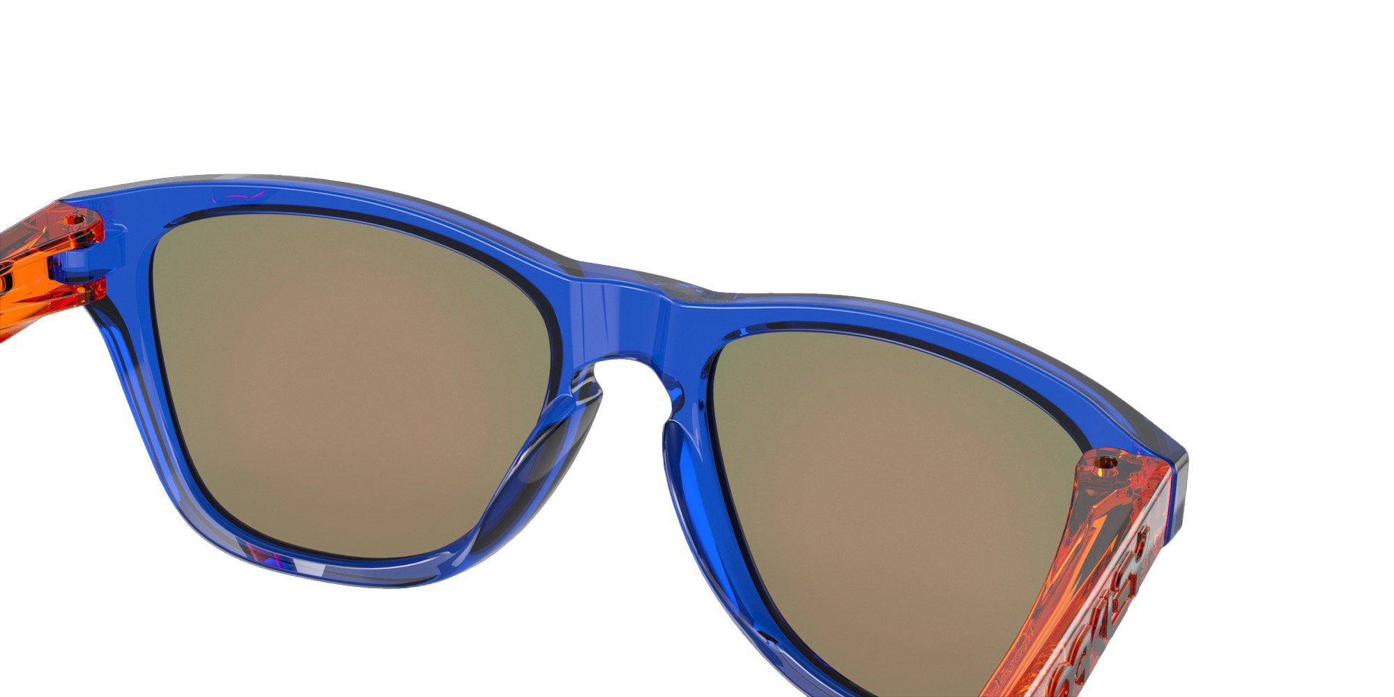Oakley Frogskins XXS Sunglasses (Youth Fit) - Prizm Ruby Lenses and Crystal Blue Frame