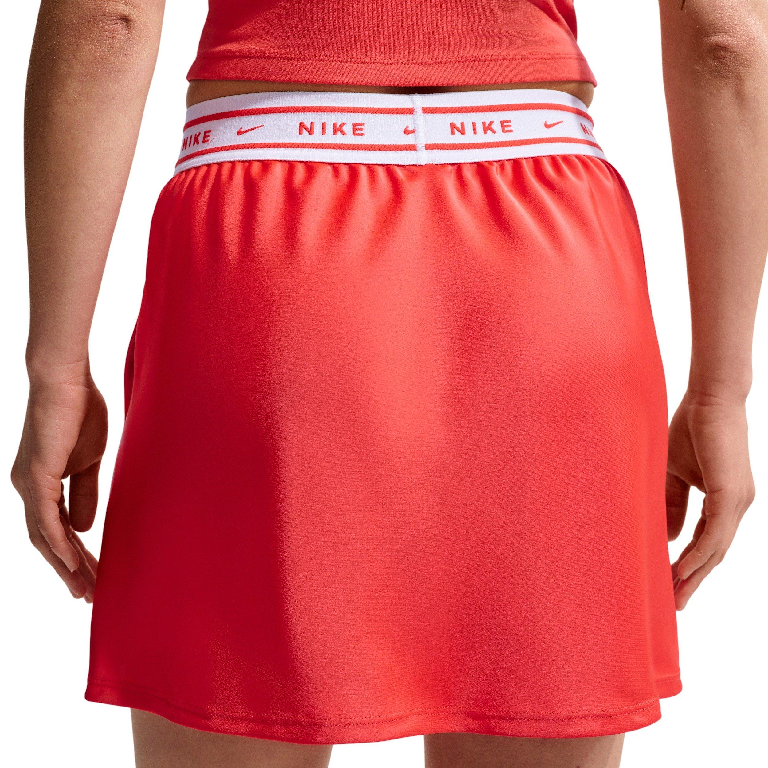 Nike Women's Sportswear Satin Skirt - CRIMSON Thumbnail View 4